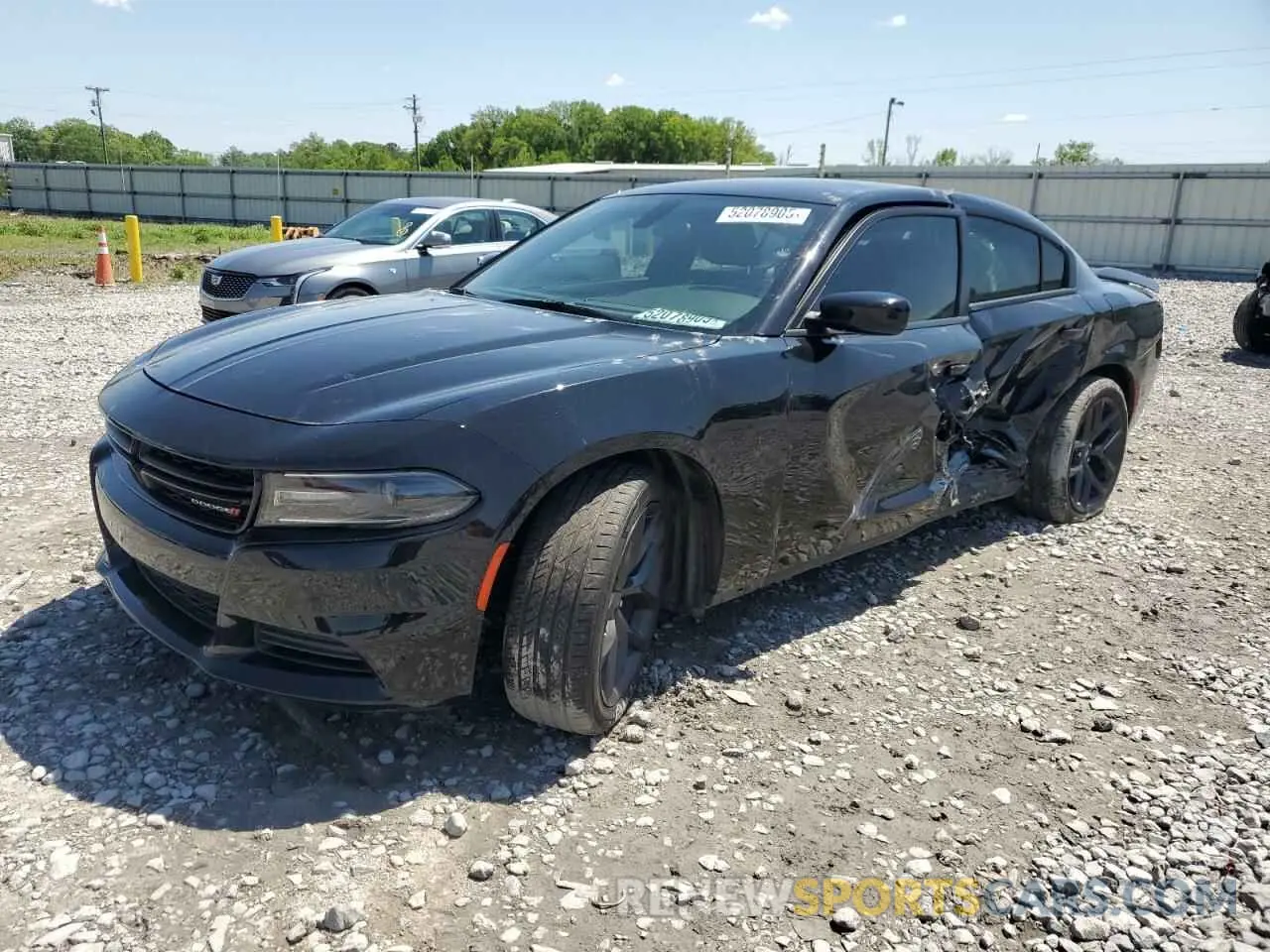 1 Photograph of a damaged car 2C3CDXBG1MH629180 DODGE CHARGER 2021