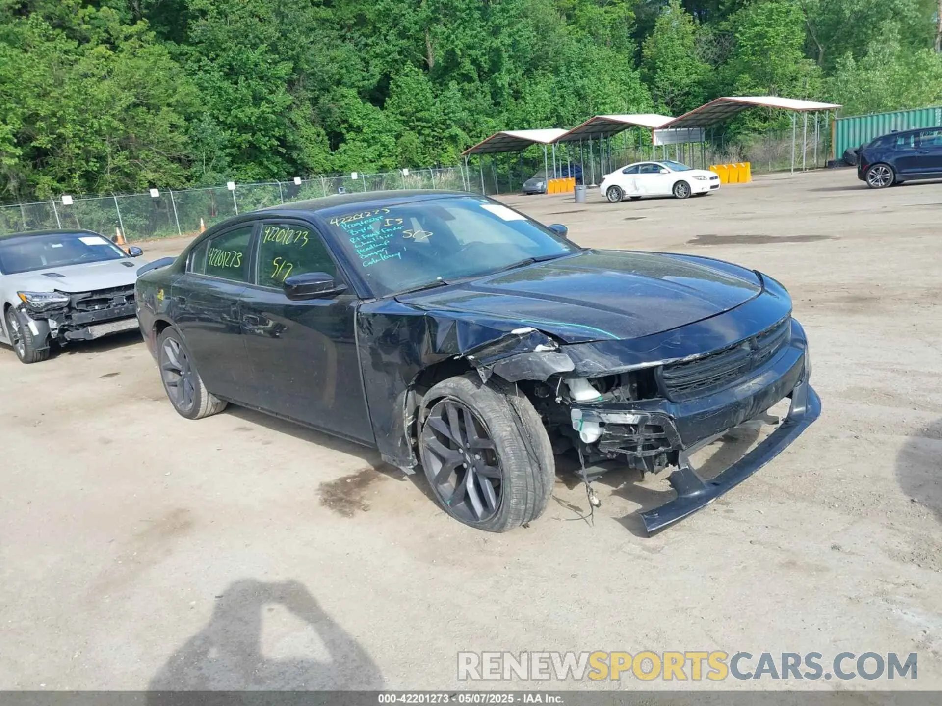 1 Photograph of a damaged car 2C3CDXBG2MH515477 DODGE CHARGER 2021