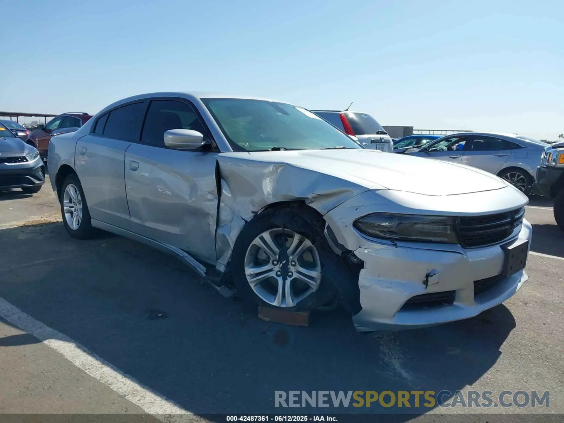 1 Photograph of a damaged car 2C3CDXBG2MH628359 DODGE CHARGER 2021