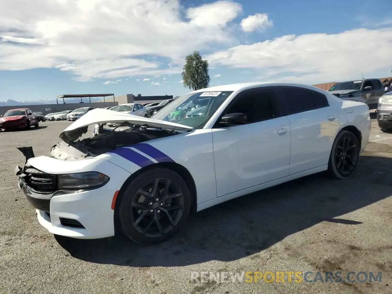 1 Photograph of a damaged car 2C3CDXBG3MH607956 DODGE CHARGER 2021