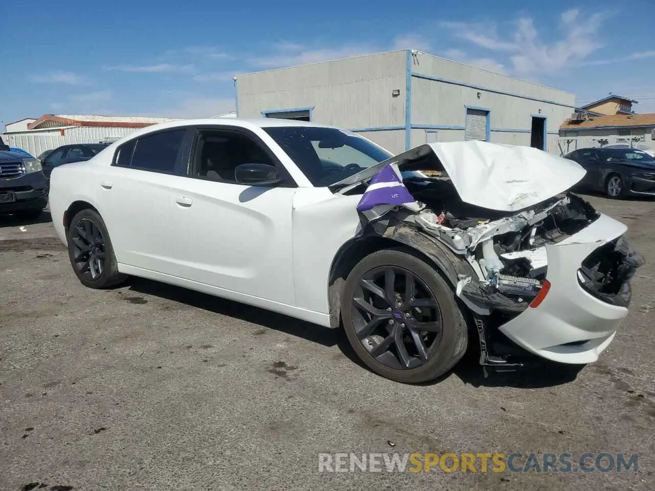 4 Photograph of a damaged car 2C3CDXBG3MH607956 DODGE CHARGER 2021
