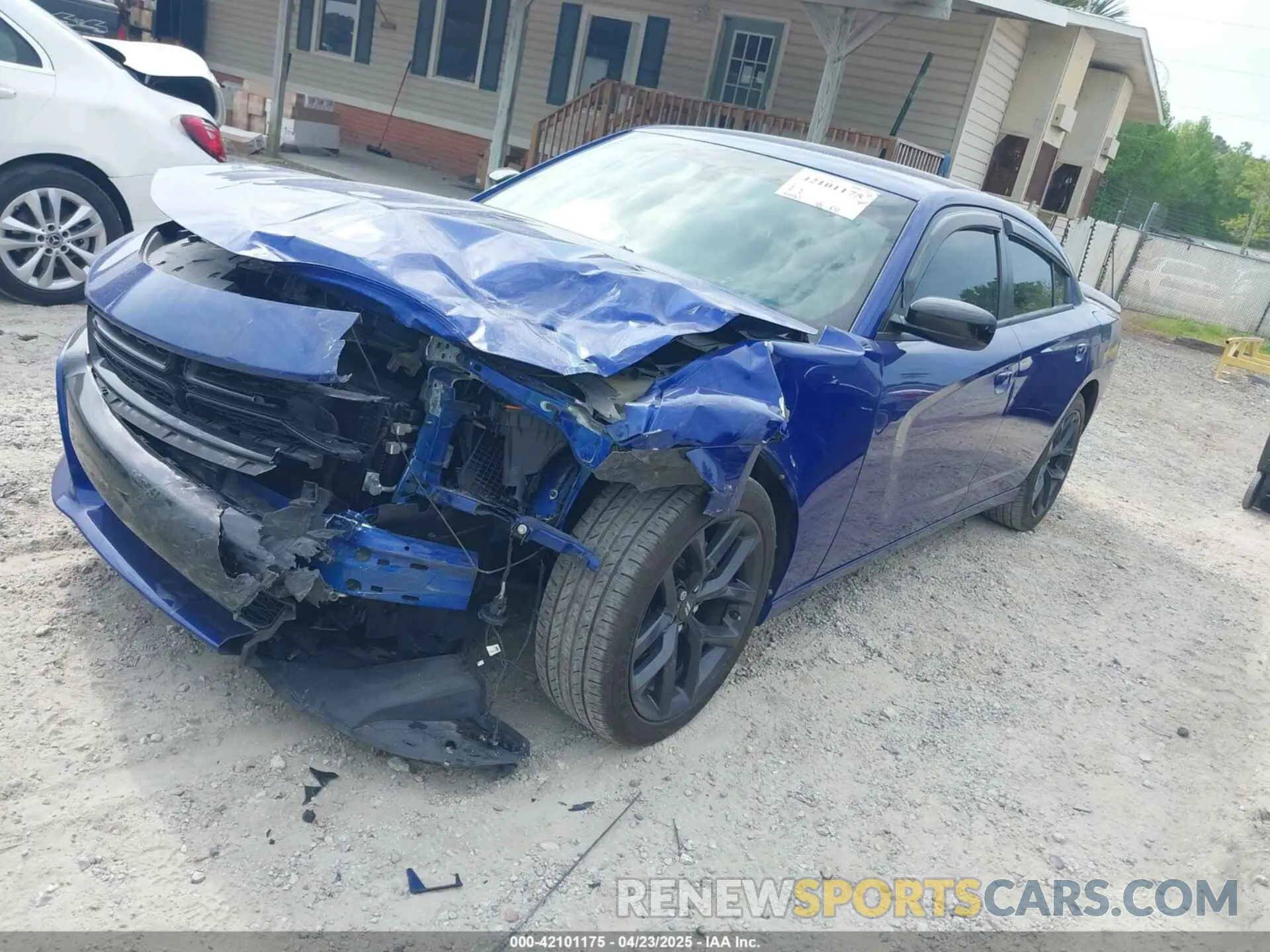 2 Photograph of a damaged car 2C3CDXBG3MH616995 DODGE CHARGER 2021