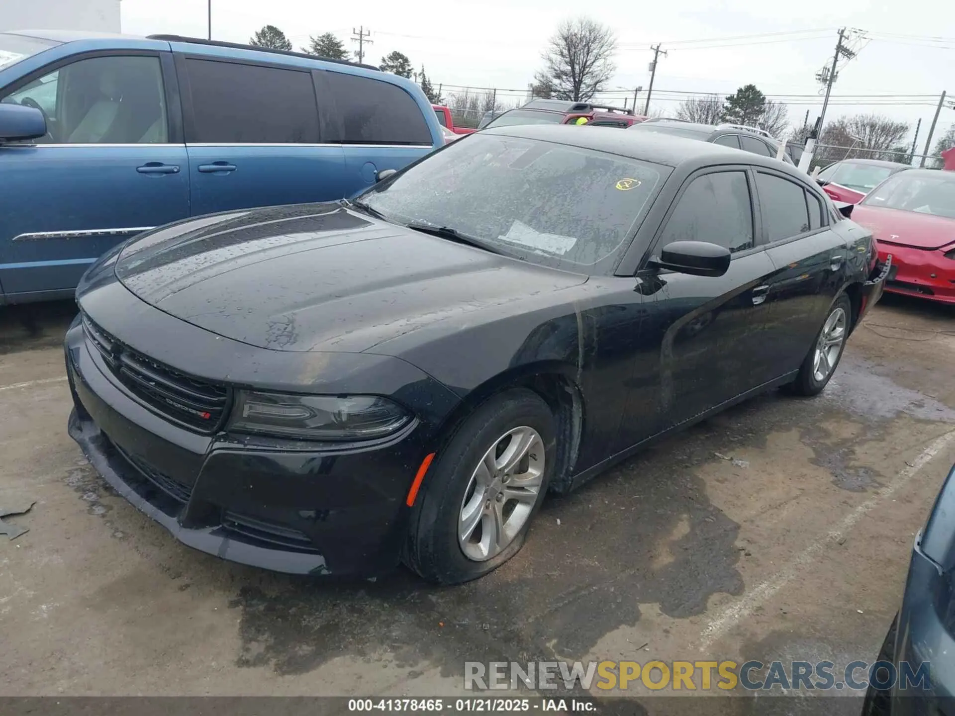 2 Photograph of a damaged car 2C3CDXBG3MH642769 DODGE CHARGER 2021
