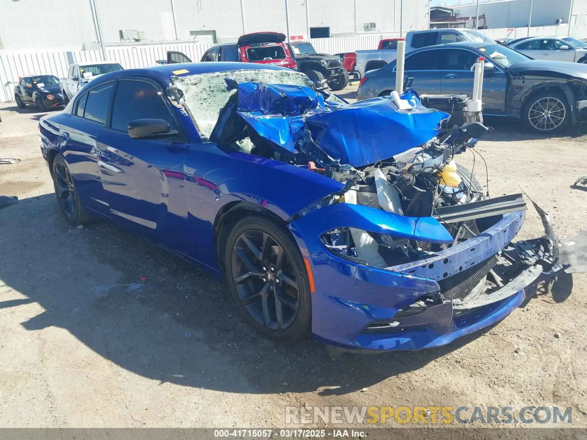 1 Photograph of a damaged car 2C3CDXBG4MH515383 DODGE CHARGER 2021
