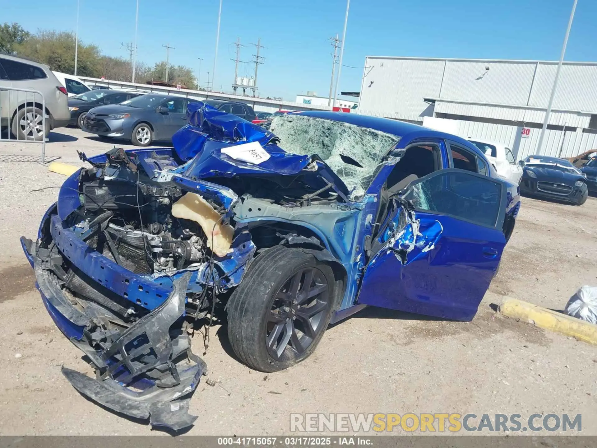 2 Photograph of a damaged car 2C3CDXBG4MH515383 DODGE CHARGER 2021