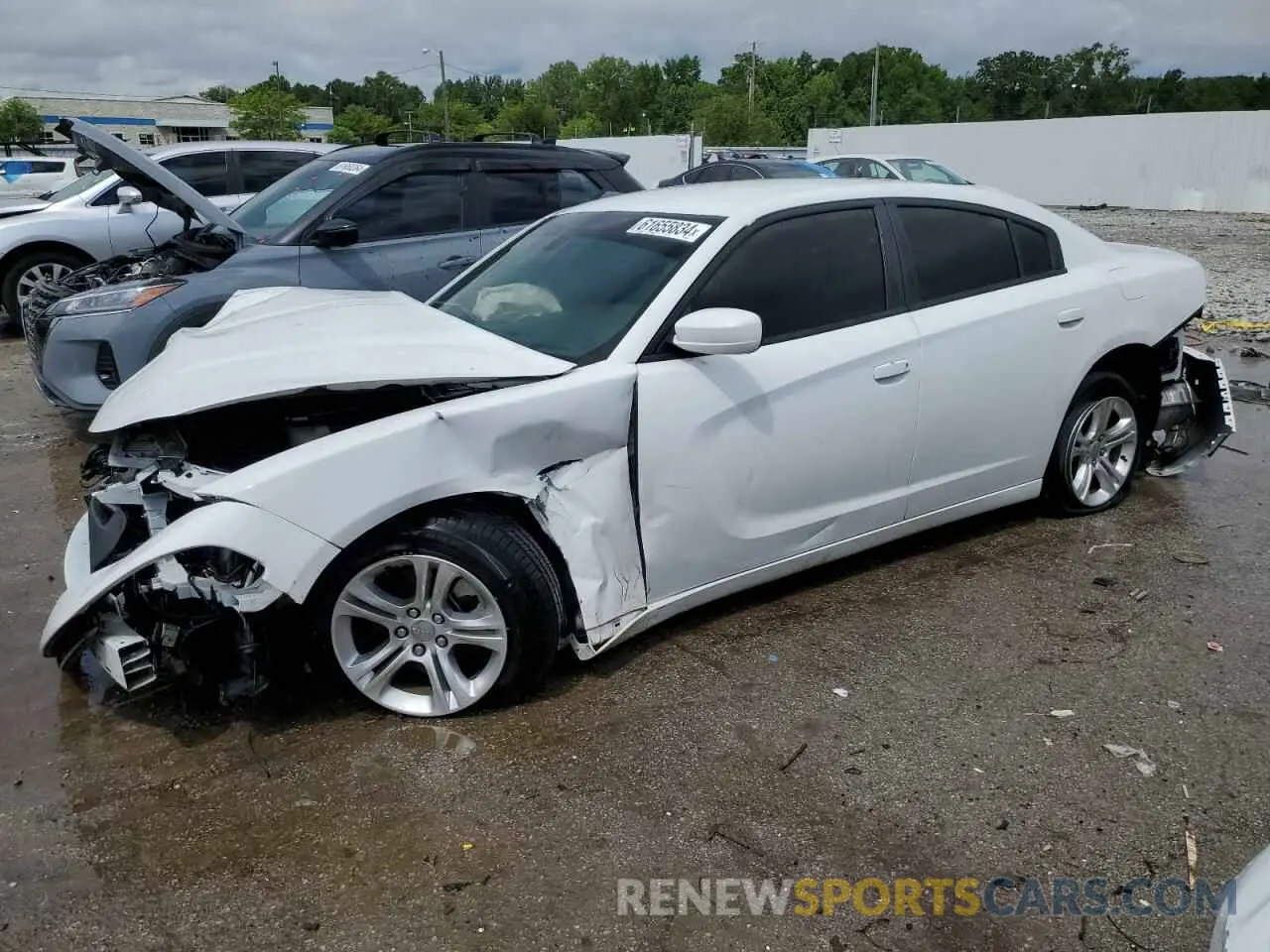 1 Photograph of a damaged car 2C3CDXBG4MH590052 DODGE CHARGER 2021