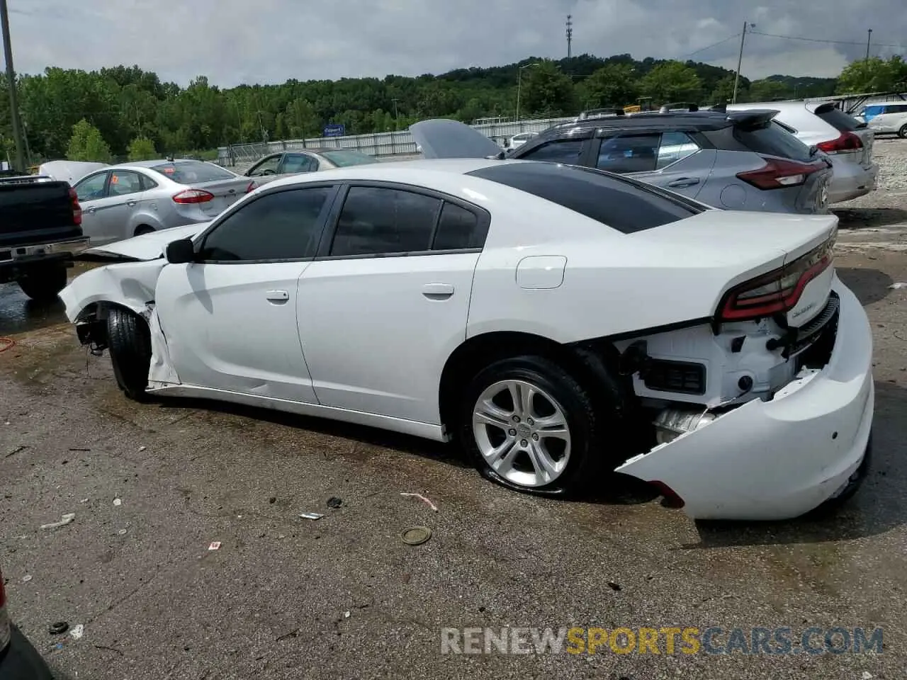 2 Photograph of a damaged car 2C3CDXBG4MH590052 DODGE CHARGER 2021