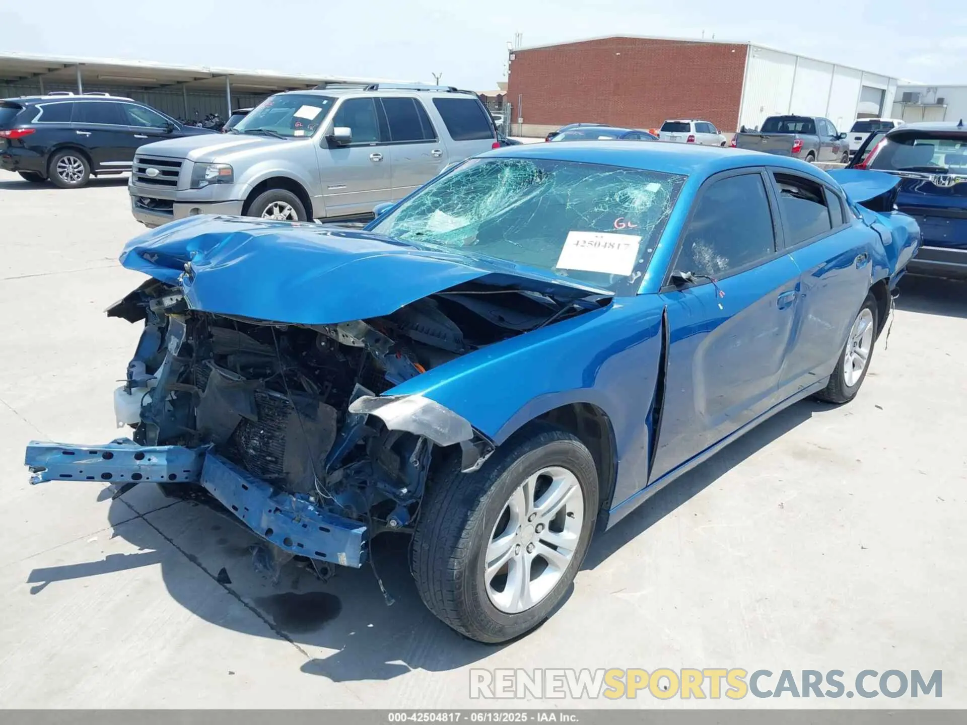 2 Photograph of a damaged car 2C3CDXBG4MH624748 DODGE CHARGER 2021