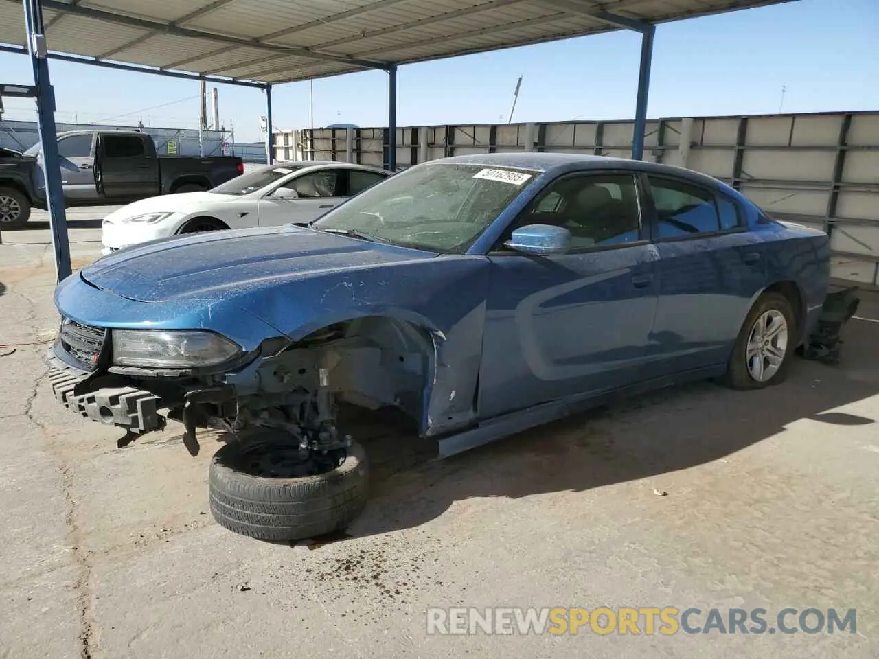 1 Photograph of a damaged car 2C3CDXBG4MH679698 DODGE CHARGER 2021