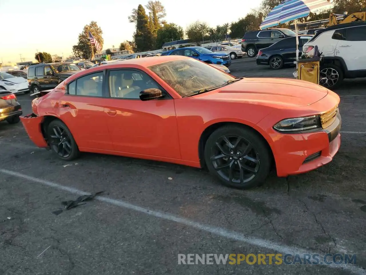 4 Photograph of a damaged car 2C3CDXBG5MH533942 DODGE CHARGER 2021
