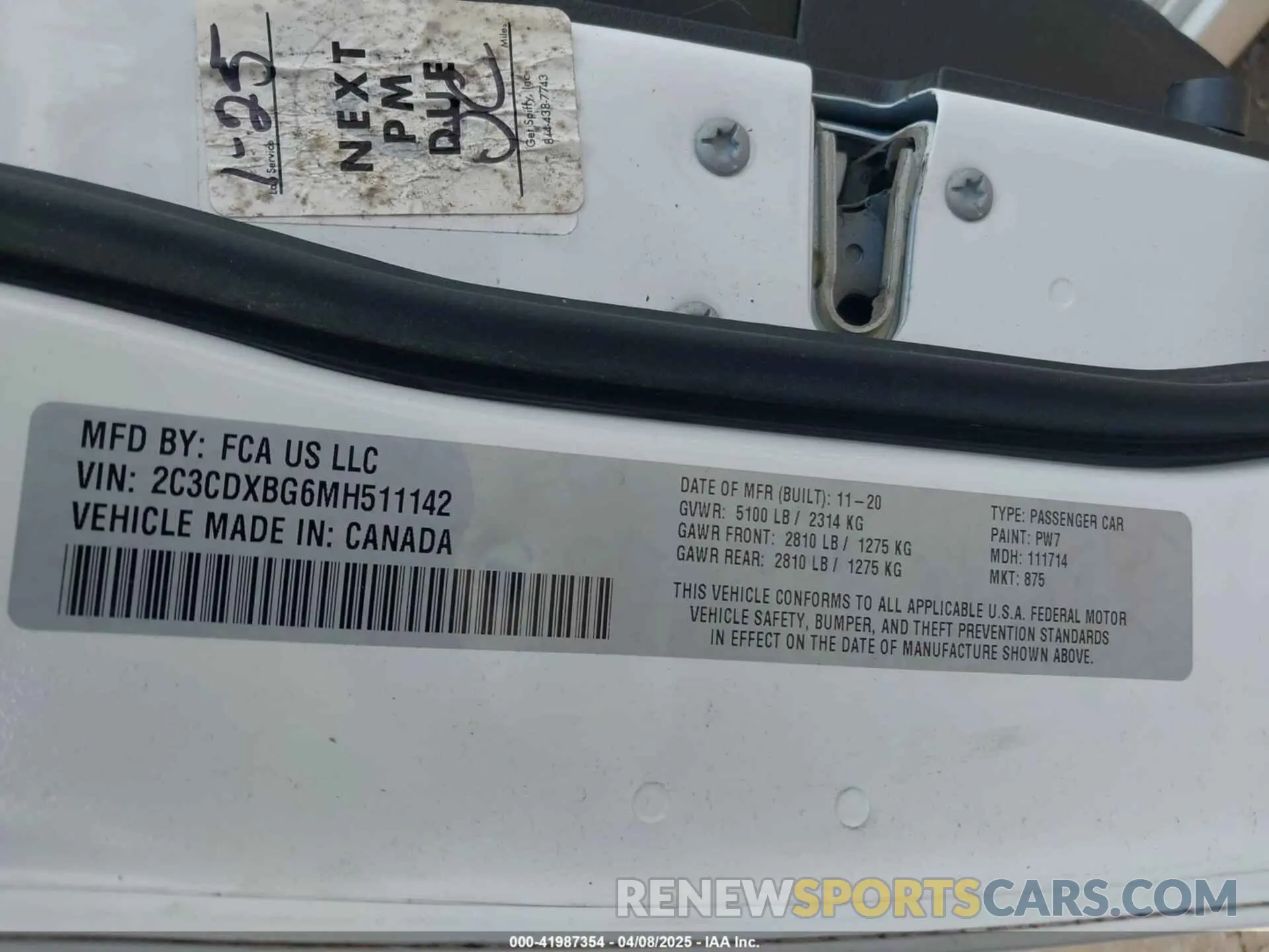 9 Photograph of a damaged car 2C3CDXBG6MH511142 DODGE CHARGER 2021