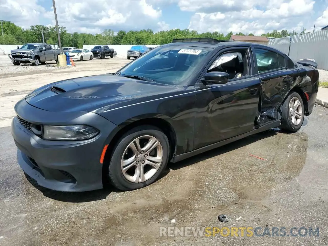 1 Photograph of a damaged car 2C3CDXBG6MH587671 DODGE CHARGER 2021