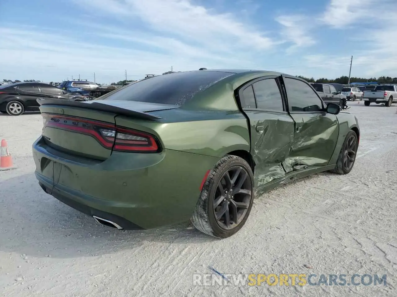 3 Photograph of a damaged car 2C3CDXBG6MH608549 DODGE CHARGER 2021