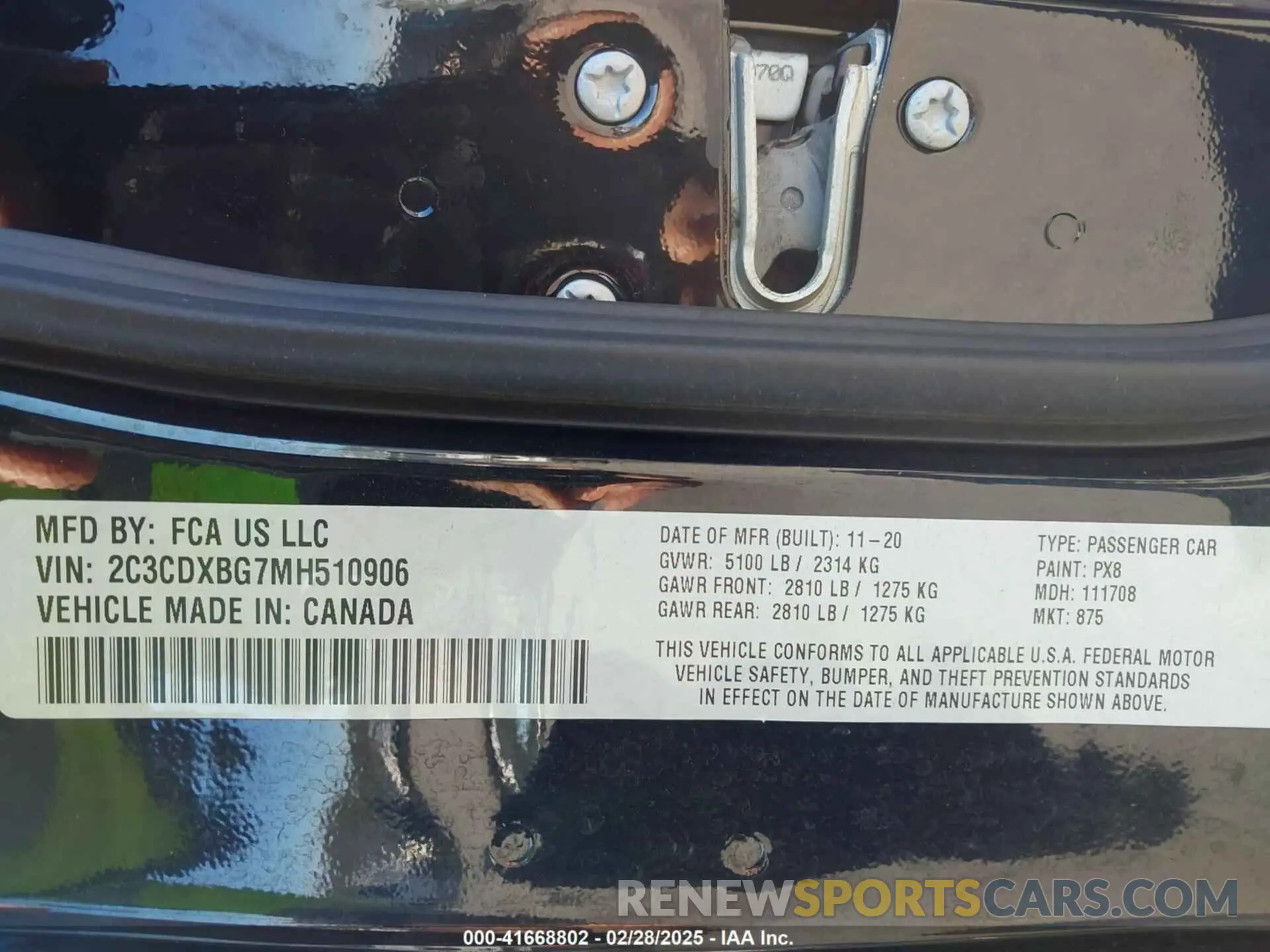 9 Photograph of a damaged car 2C3CDXBG7MH510906 DODGE CHARGER 2021