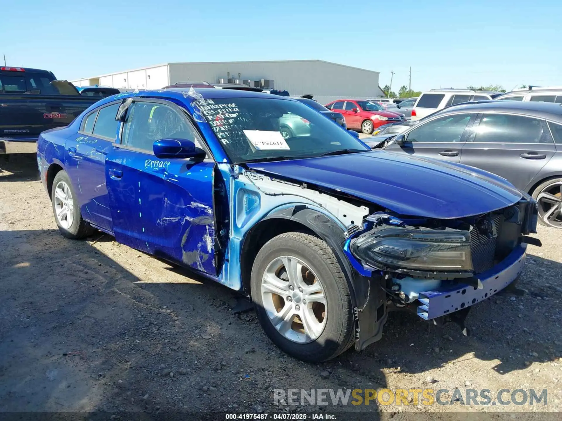 1 Photograph of a damaged car 2C3CDXBG7MH511165 DODGE CHARGER 2021