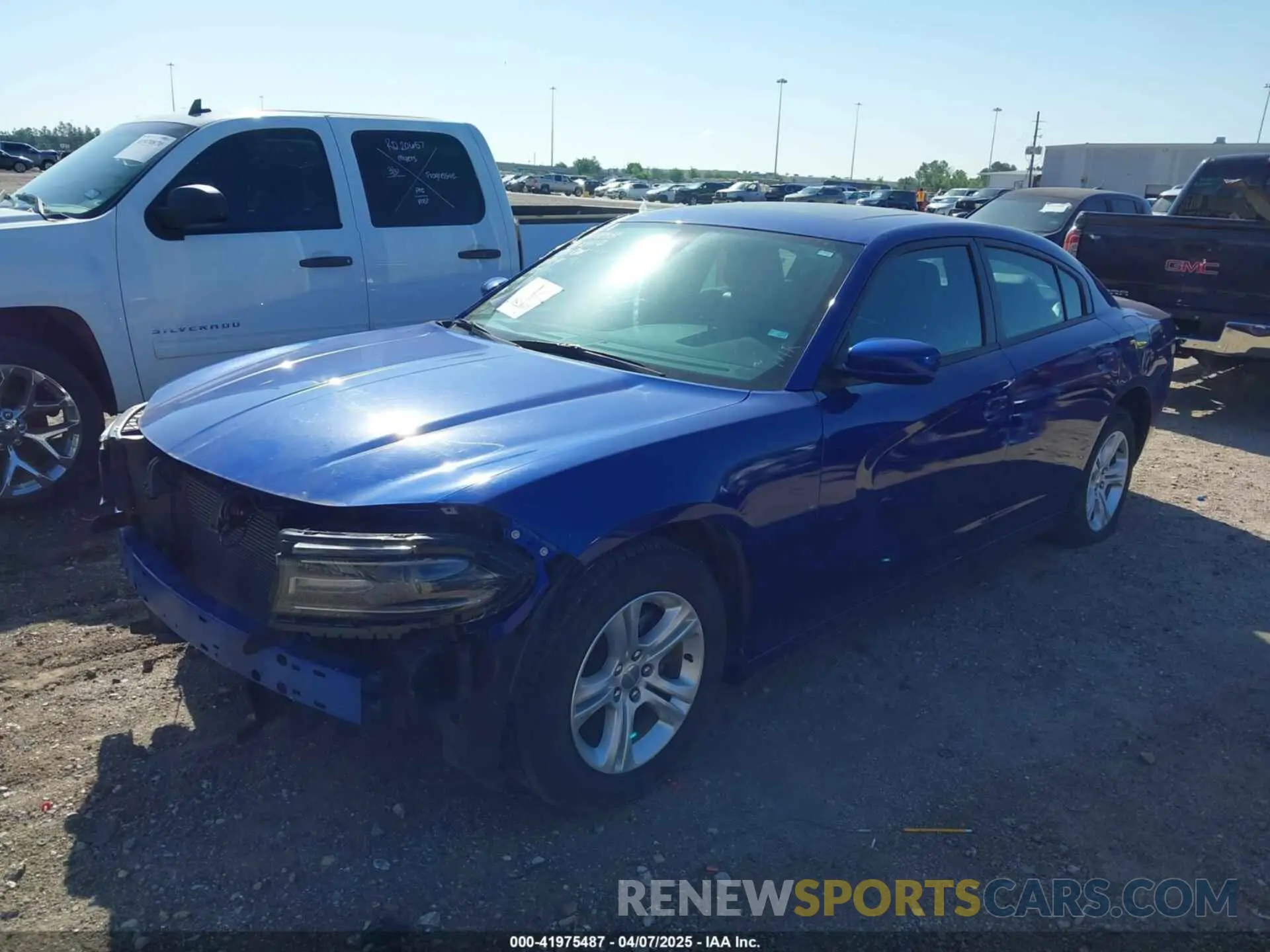 2 Photograph of a damaged car 2C3CDXBG7MH511165 DODGE CHARGER 2021