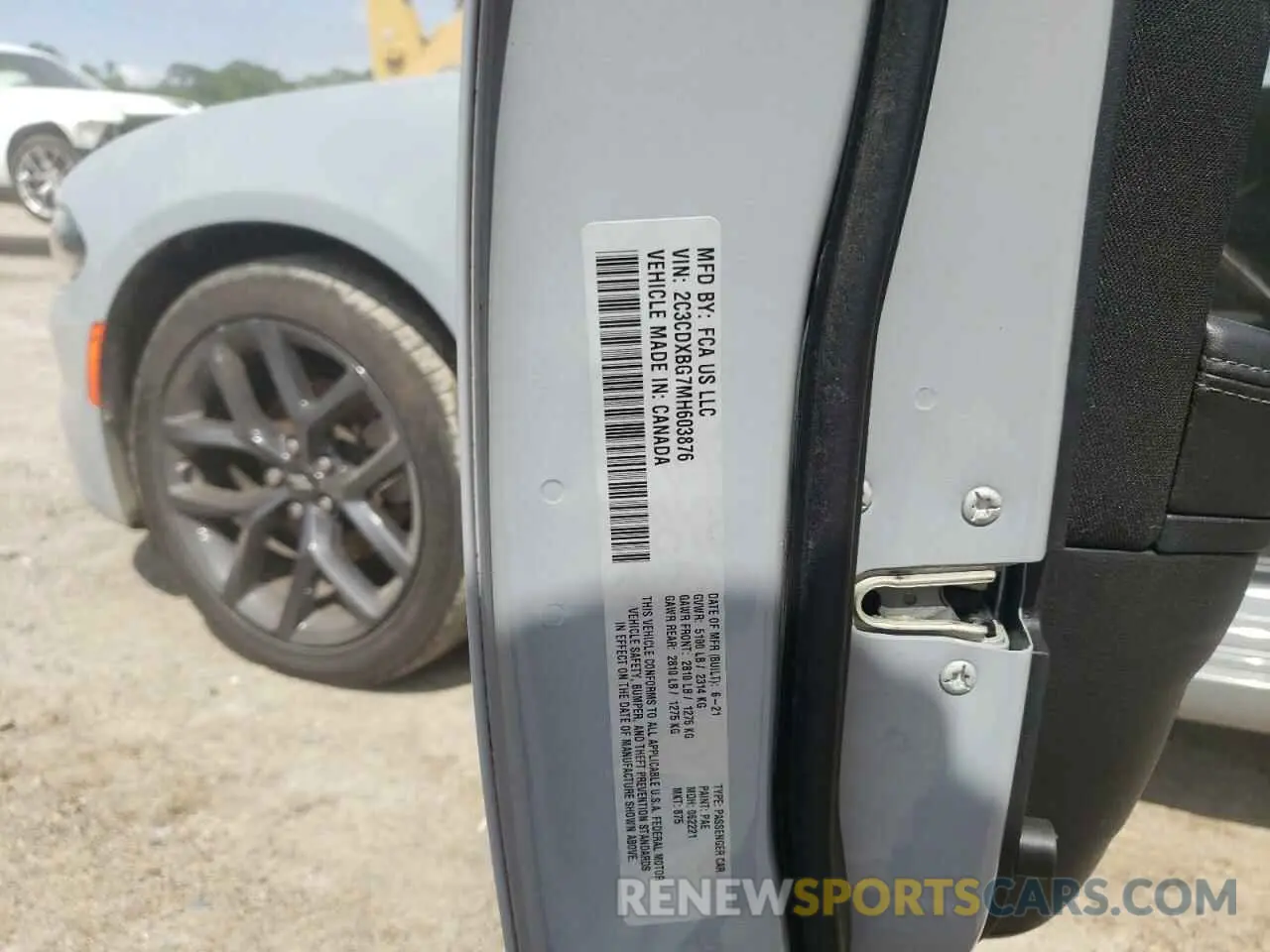 13 Photograph of a damaged car 2C3CDXBG7MH603876 DODGE CHARGER 2021