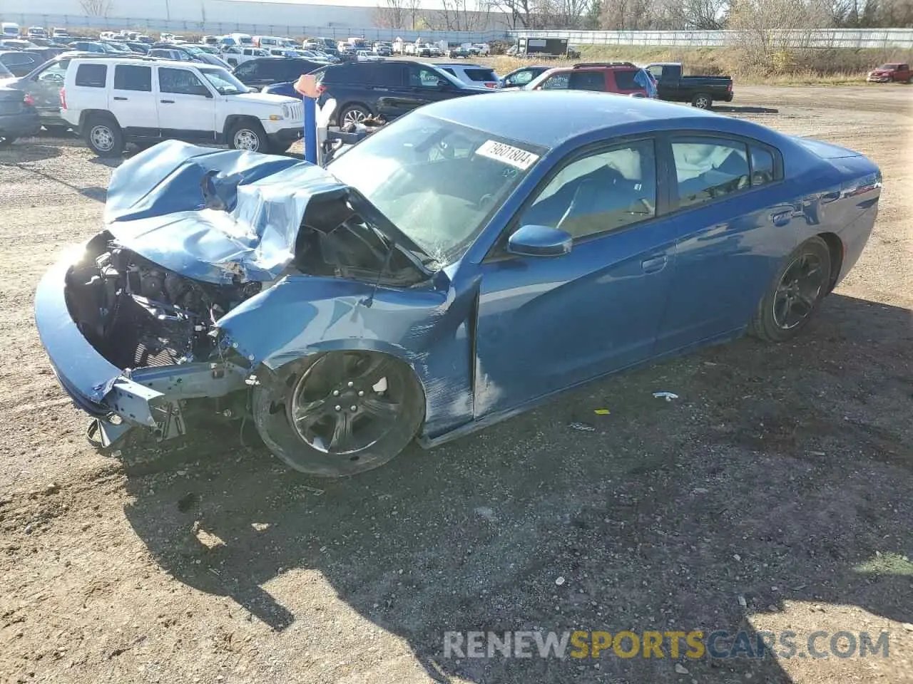 1 Photograph of a damaged car 2C3CDXBG7MH628292 DODGE CHARGER 2021