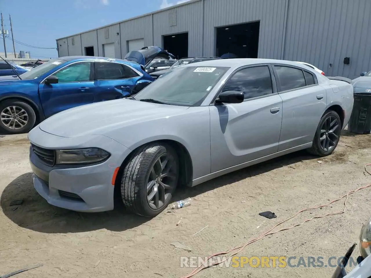 1 Photograph of a damaged car 2C3CDXBG8MH621724 DODGE CHARGER 2021