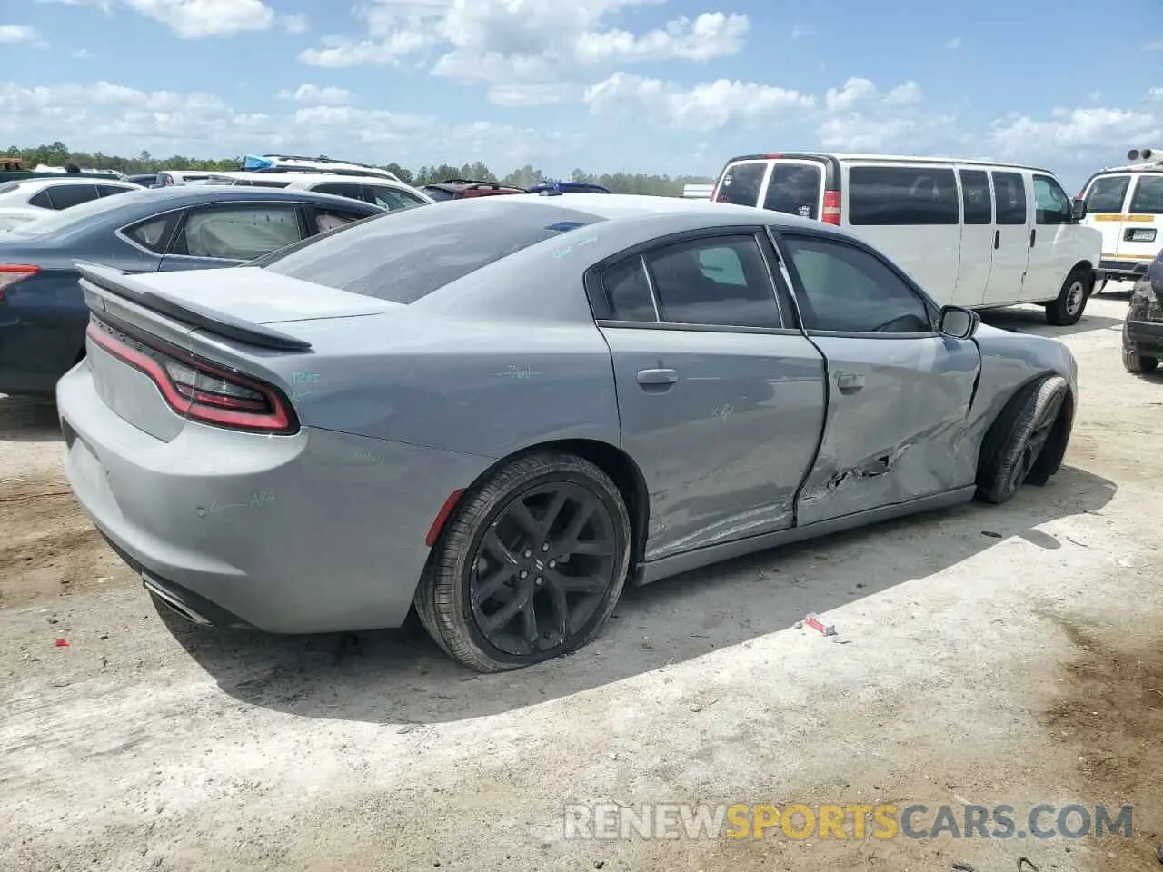 3 Photograph of a damaged car 2C3CDXBG8MH621724 DODGE CHARGER 2021