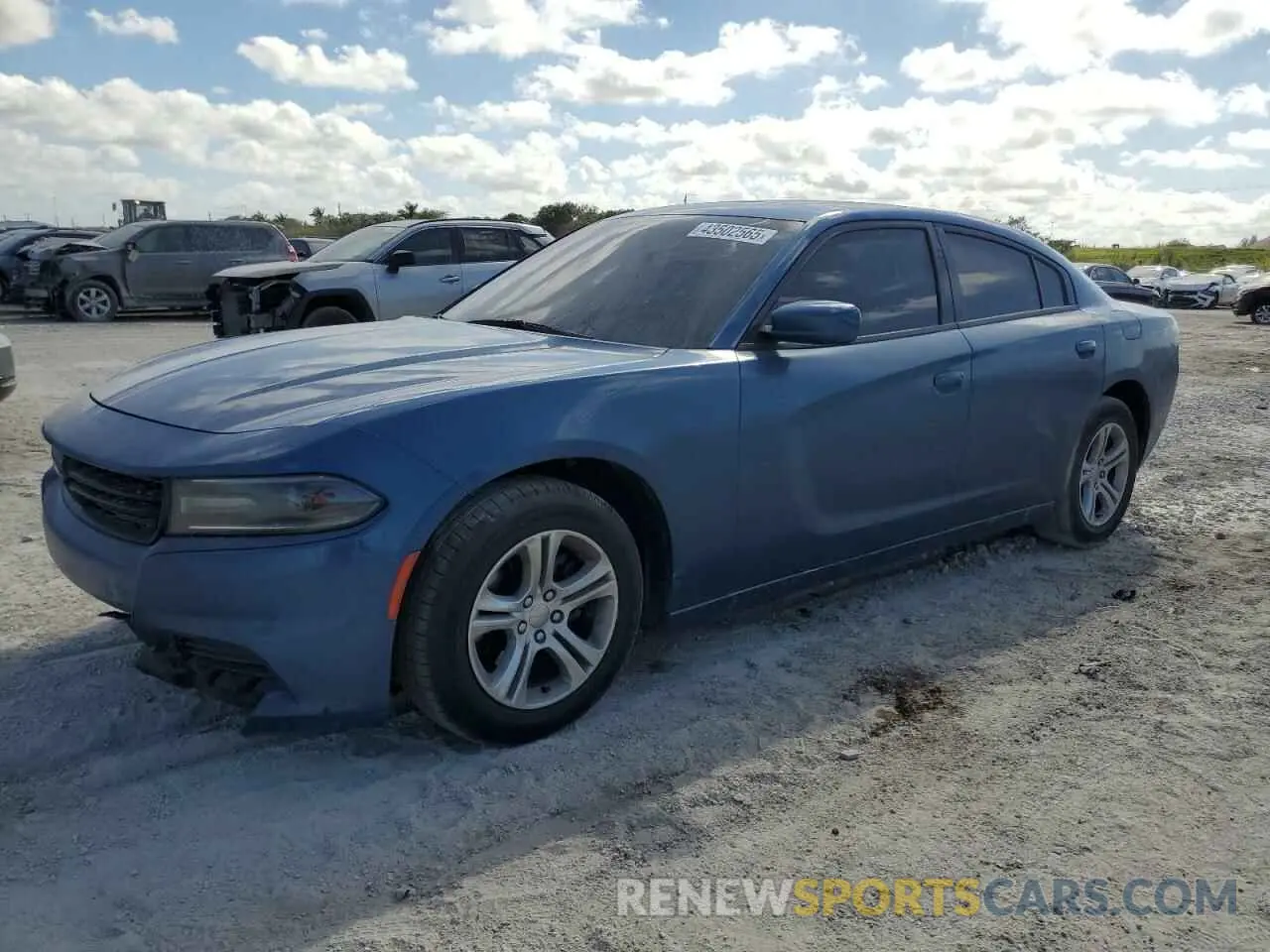 1 Photograph of a damaged car 2C3CDXBG9MH503603 DODGE CHARGER 2021