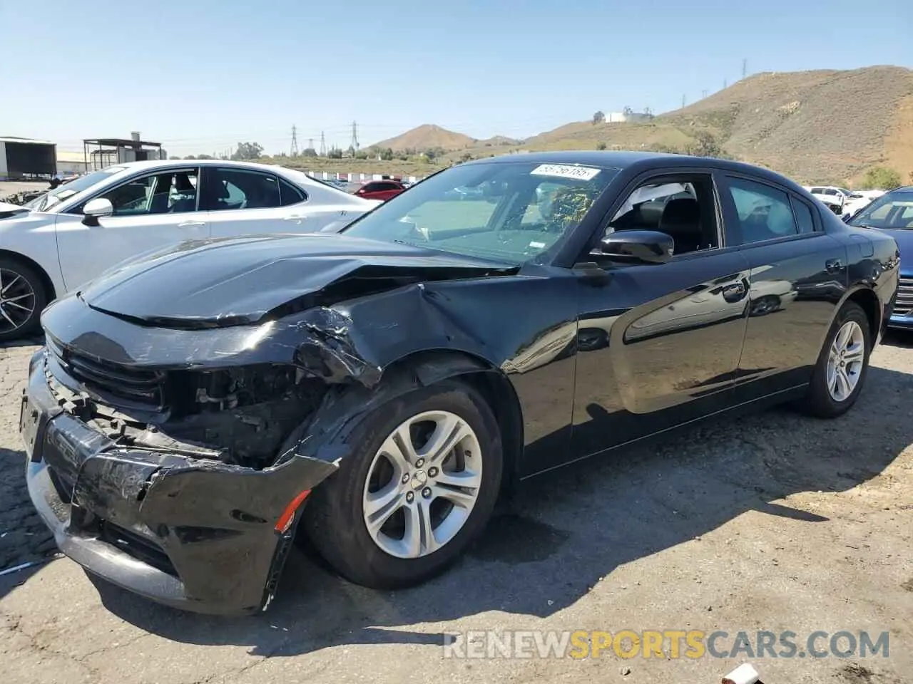 1 Photograph of a damaged car 2C3CDXBGXMH639321 DODGE CHARGER 2021