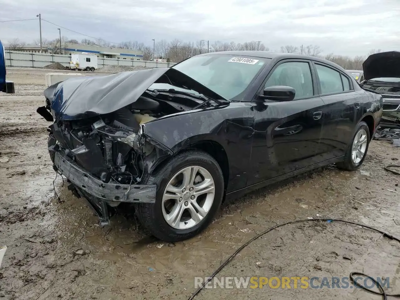 1 Photograph of a damaged car 2C3CDXBGXMH641084 DODGE CHARGER 2021