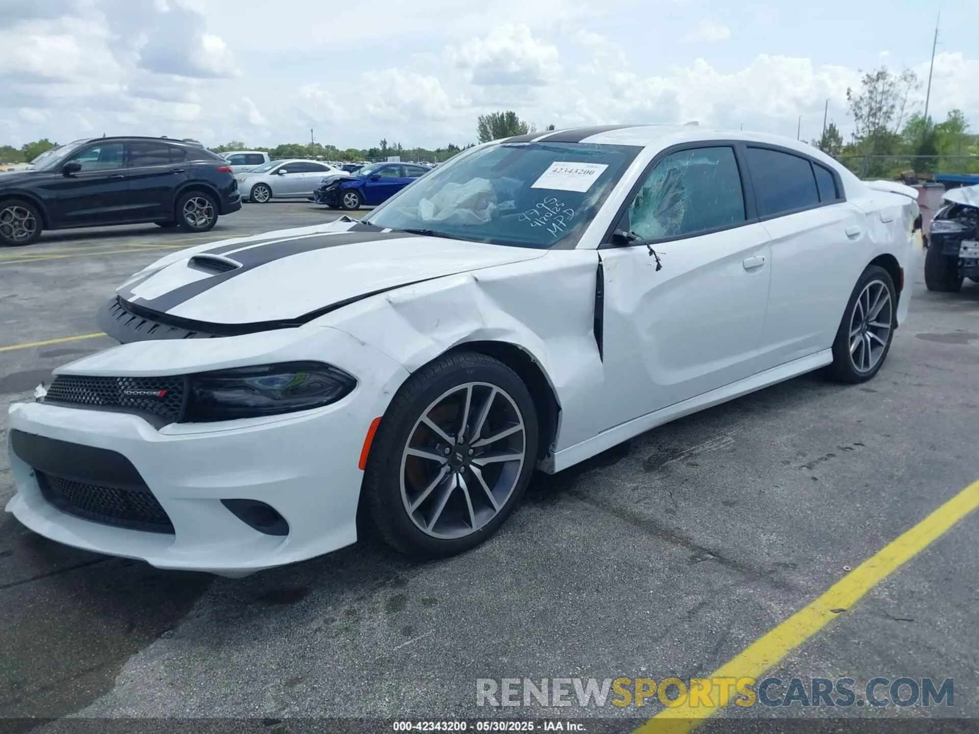 2 Photograph of a damaged car 2C3CDXCT0MH504795 DODGE CHARGER 2021