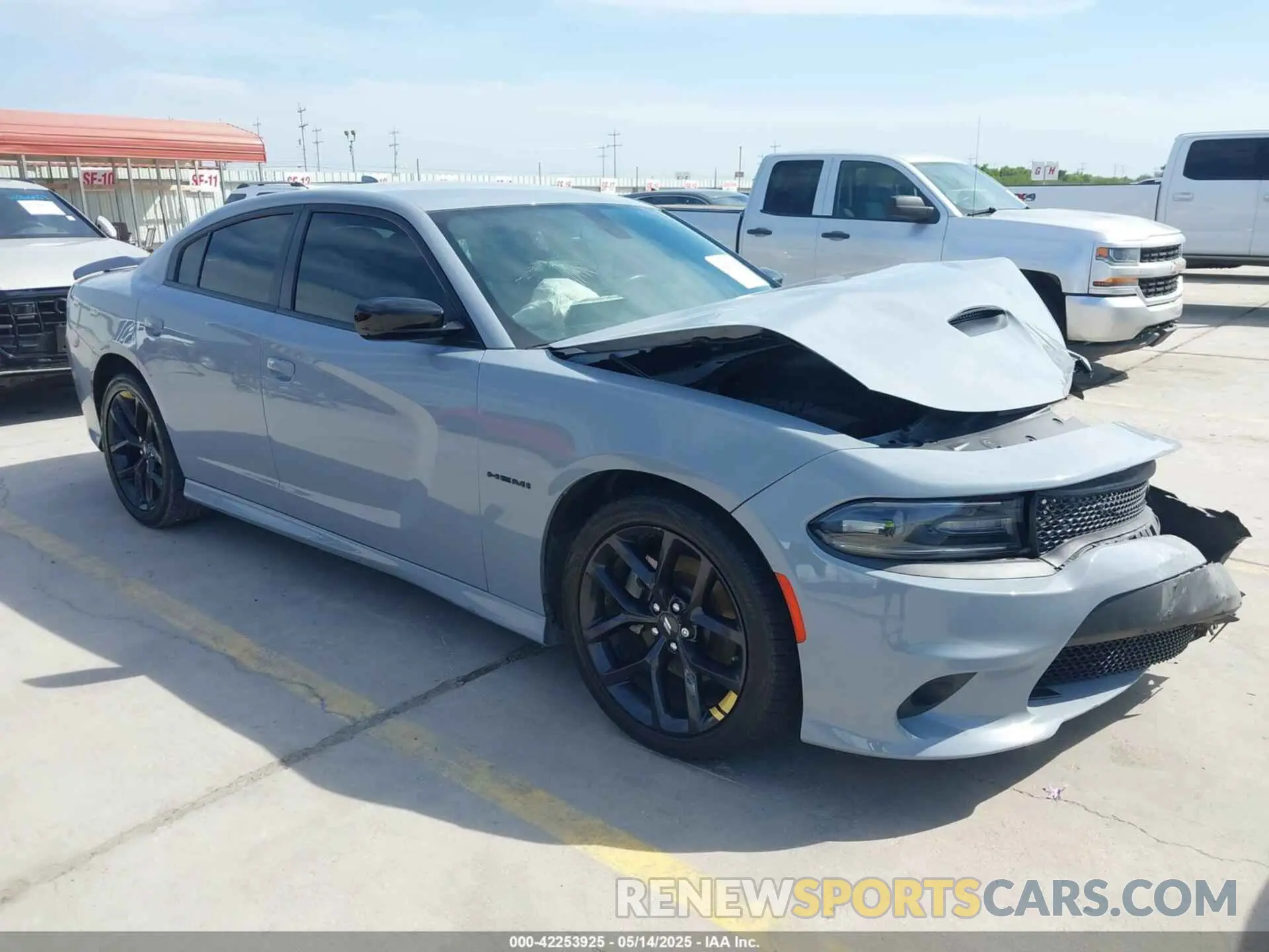 1 Photograph of a damaged car 2C3CDXCT0MH602127 DODGE CHARGER 2021