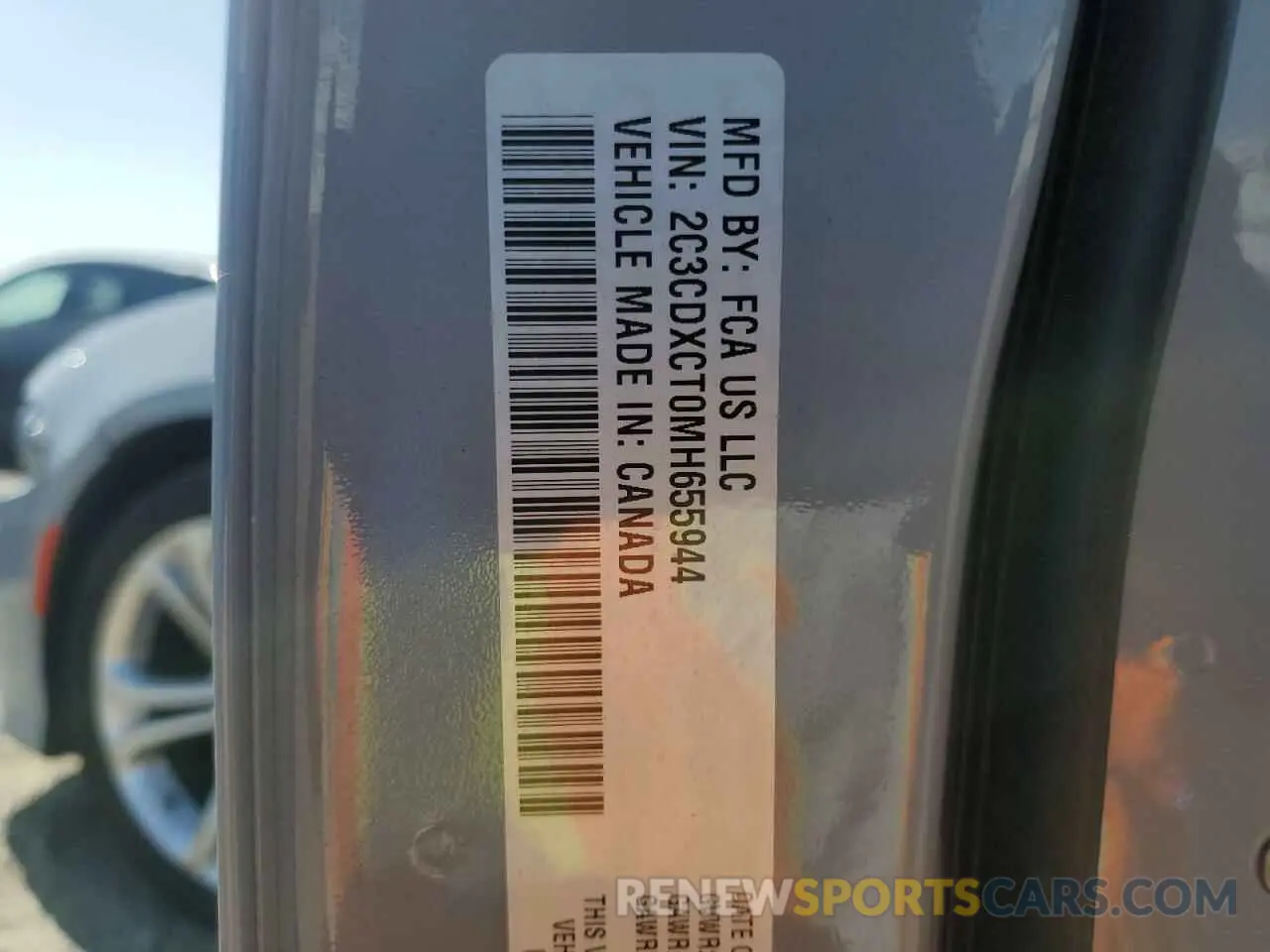 12 Photograph of a damaged car 2C3CDXCT0MH655944 DODGE CHARGER 2021