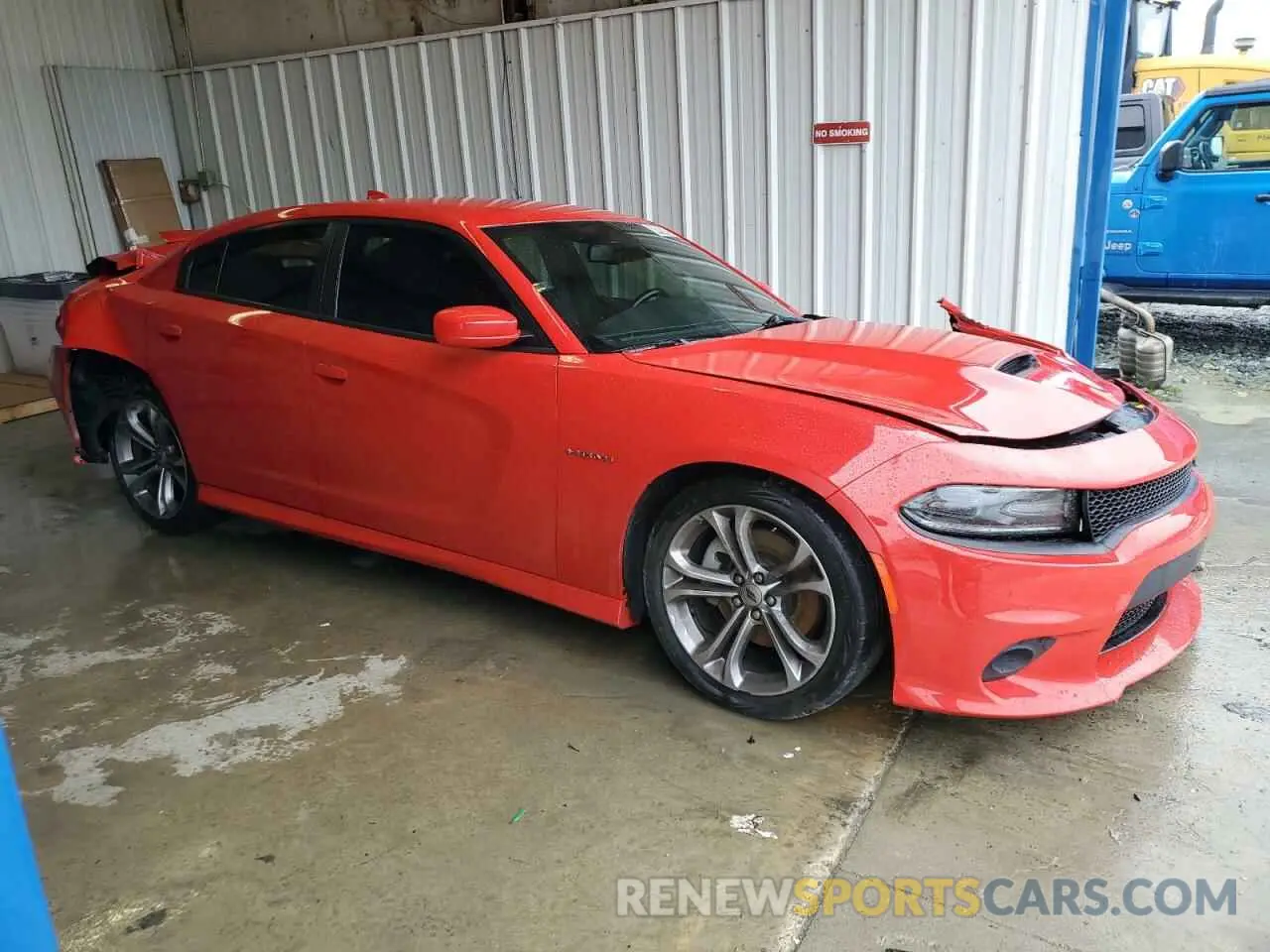 4 Photograph of a damaged car 2C3CDXCT2MH583984 DODGE CHARGER 2021