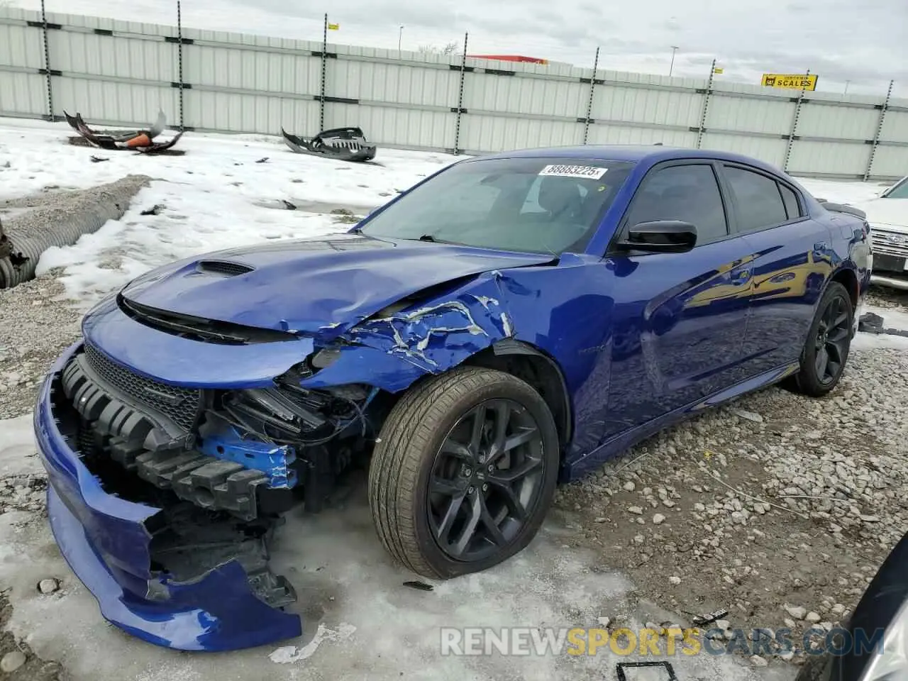 1 Photograph of a damaged car 2C3CDXCT2MH656805 DODGE CHARGER 2021