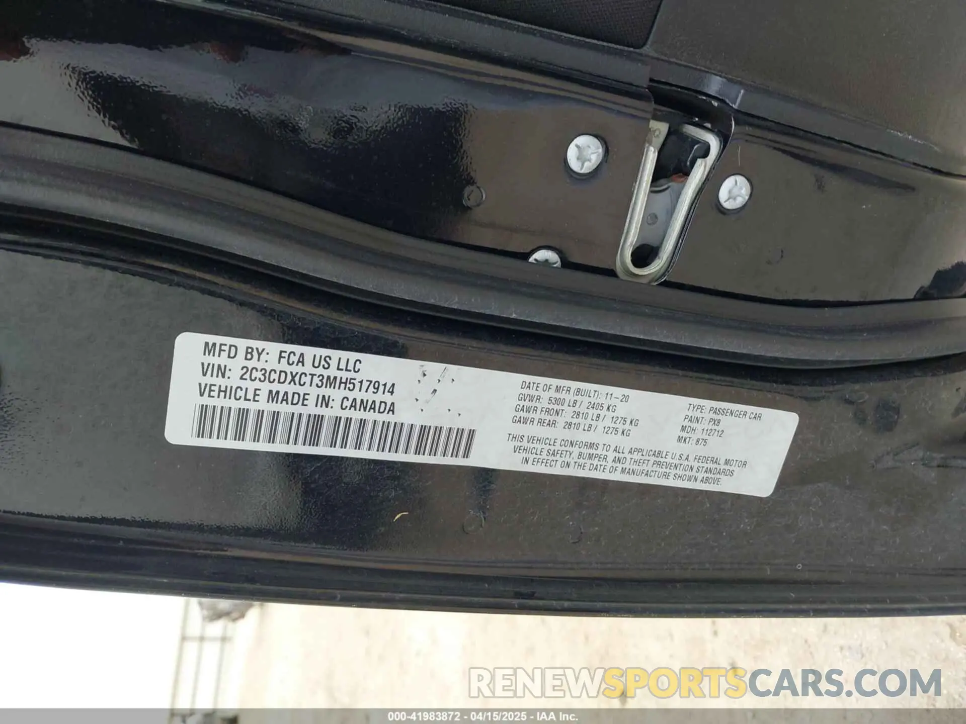 9 Photograph of a damaged car 2C3CDXCT3MH517914 DODGE CHARGER 2021