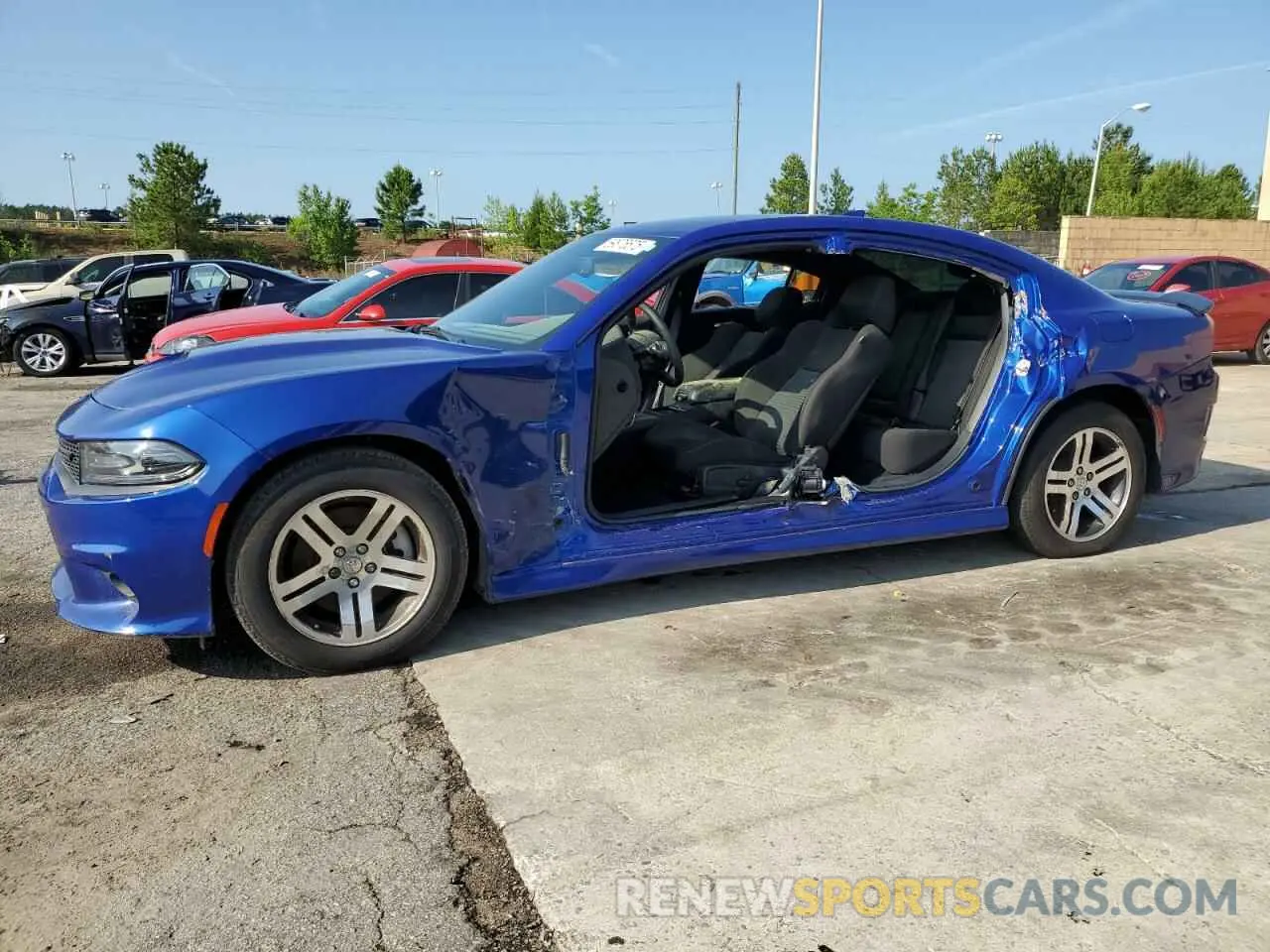 1 Photograph of a damaged car 2C3CDXCT3MH612098 DODGE CHARGER 2021
