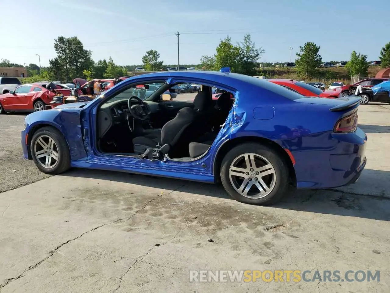 2 Photograph of a damaged car 2C3CDXCT3MH612098 DODGE CHARGER 2021