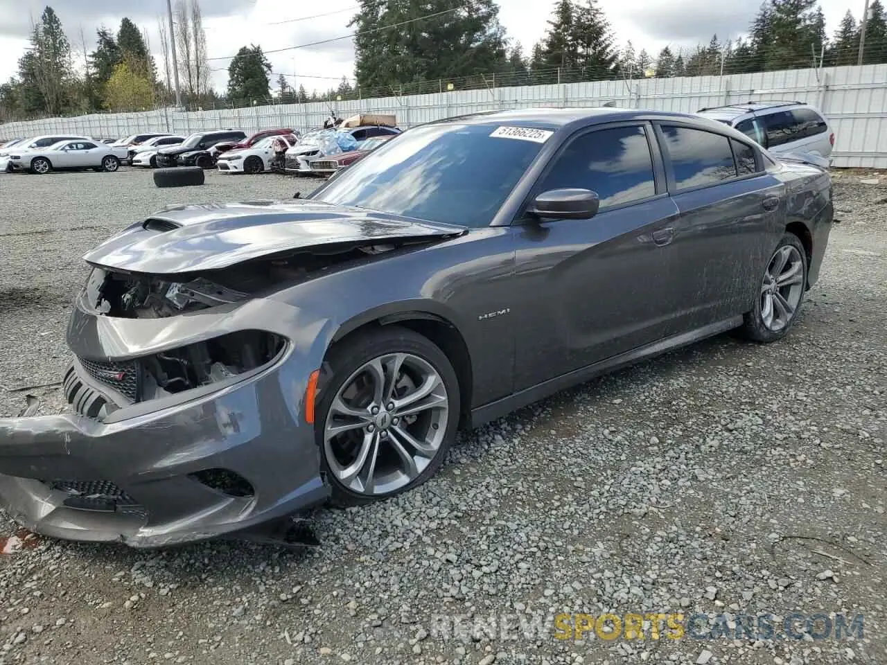 1 Photograph of a damaged car 2C3CDXCT4MH547844 DODGE CHARGER 2021