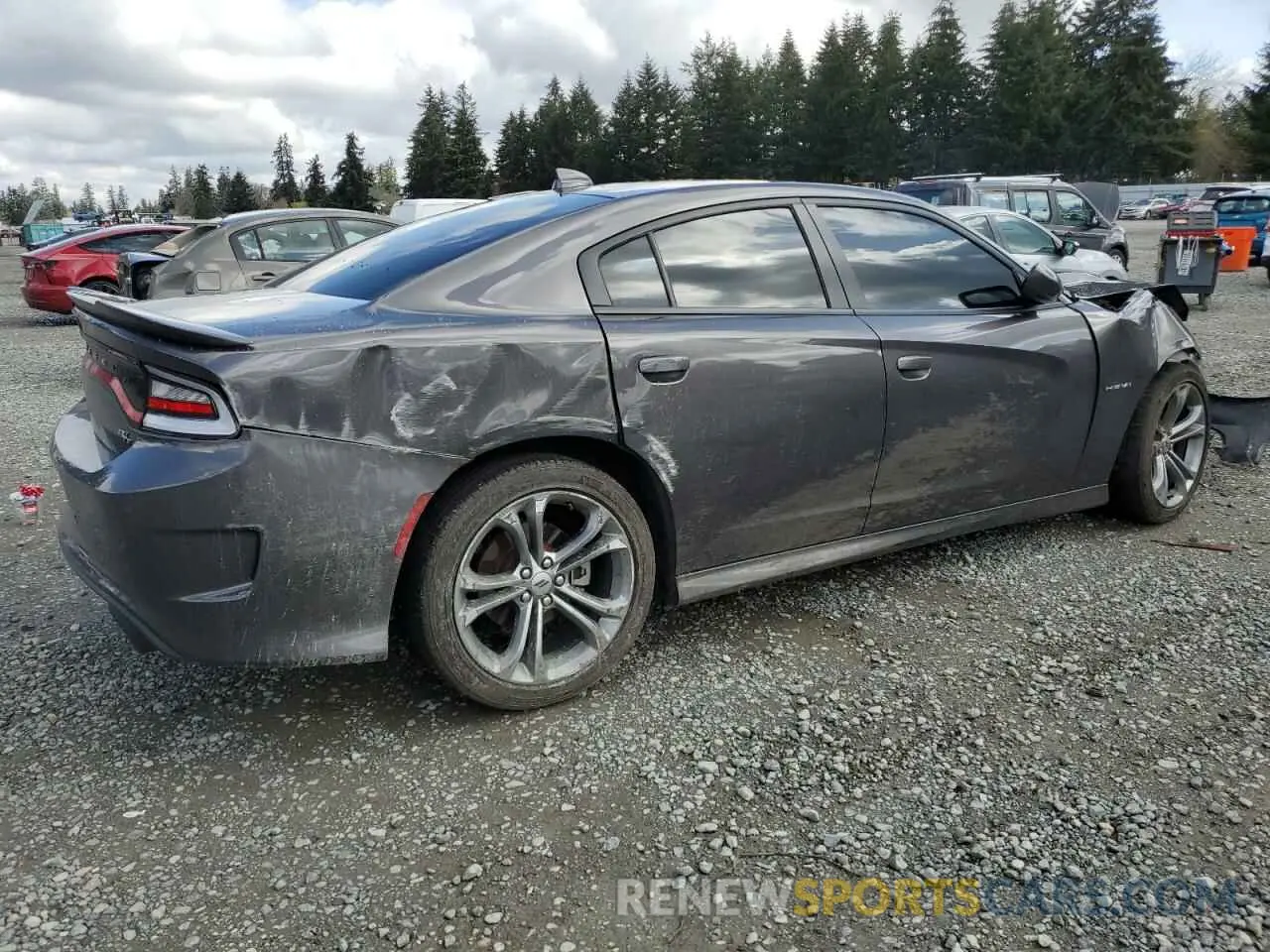 3 Photograph of a damaged car 2C3CDXCT4MH547844 DODGE CHARGER 2021