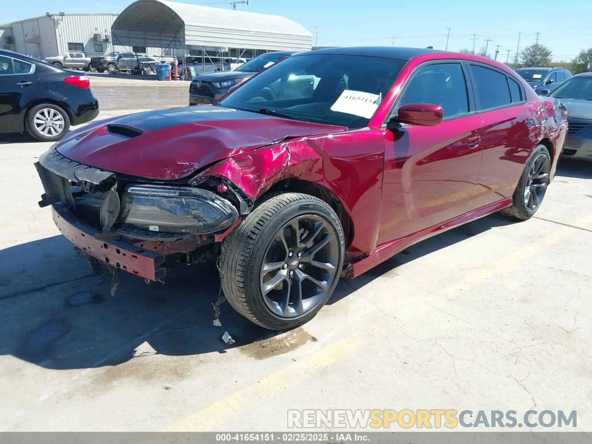 2 Photograph of a damaged car 2C3CDXCT6MH612418 DODGE CHARGER 2021