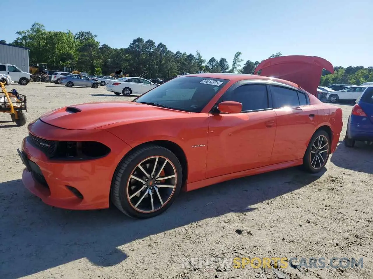 1 Photograph of a damaged car 2C3CDXCT7MH588405 DODGE CHARGER 2021