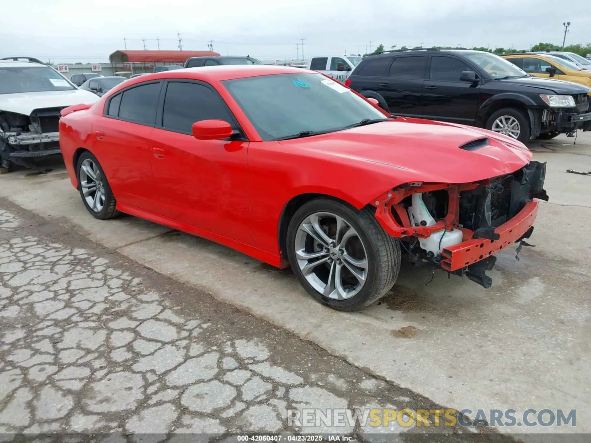 1 Photograph of a damaged car 2C3CDXCT7MH602142 DODGE CHARGER 2021