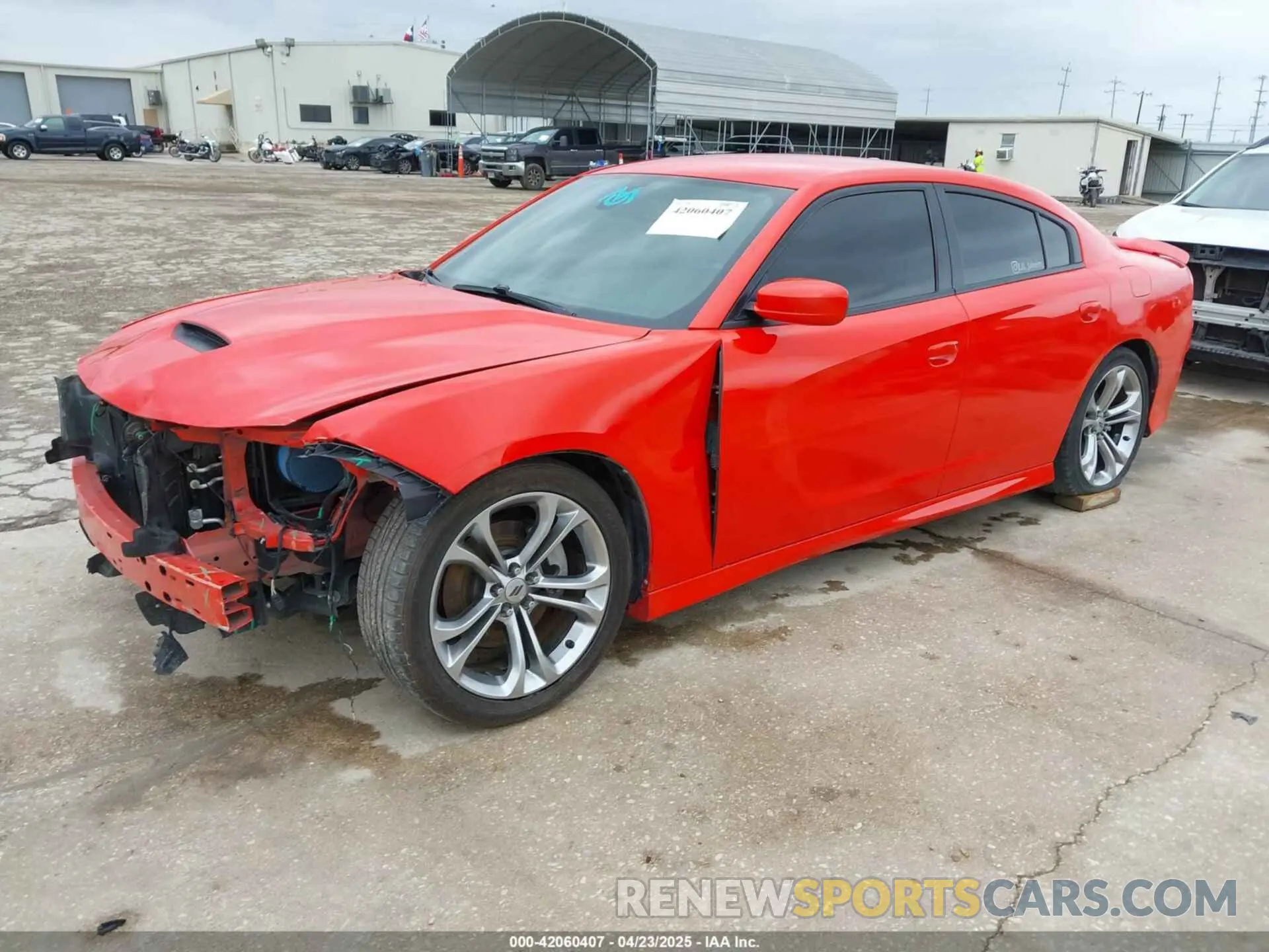 2 Photograph of a damaged car 2C3CDXCT7MH602142 DODGE CHARGER 2021