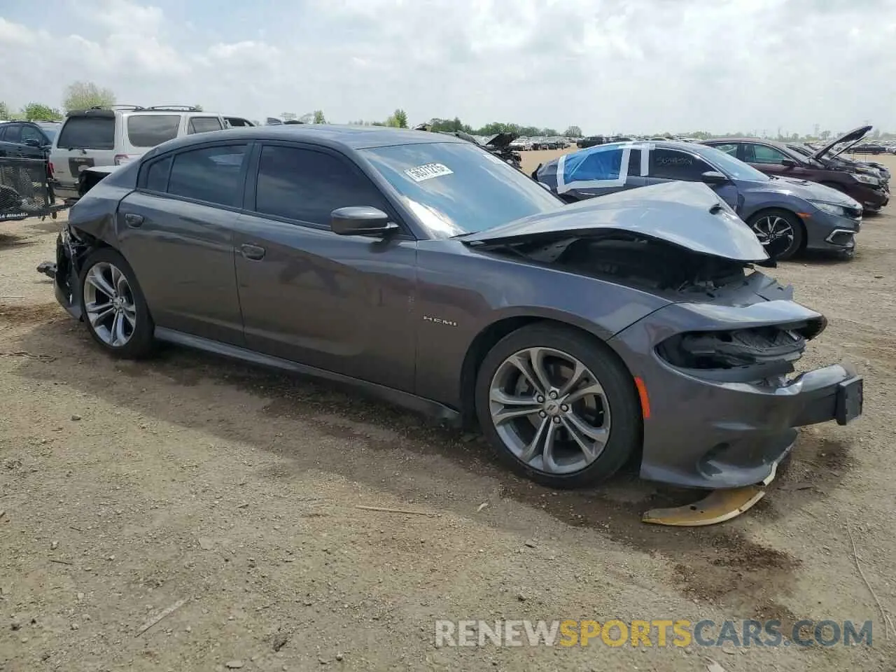 4 Photograph of a damaged car 2C3CDXCT7MH613111 DODGE CHARGER 2021