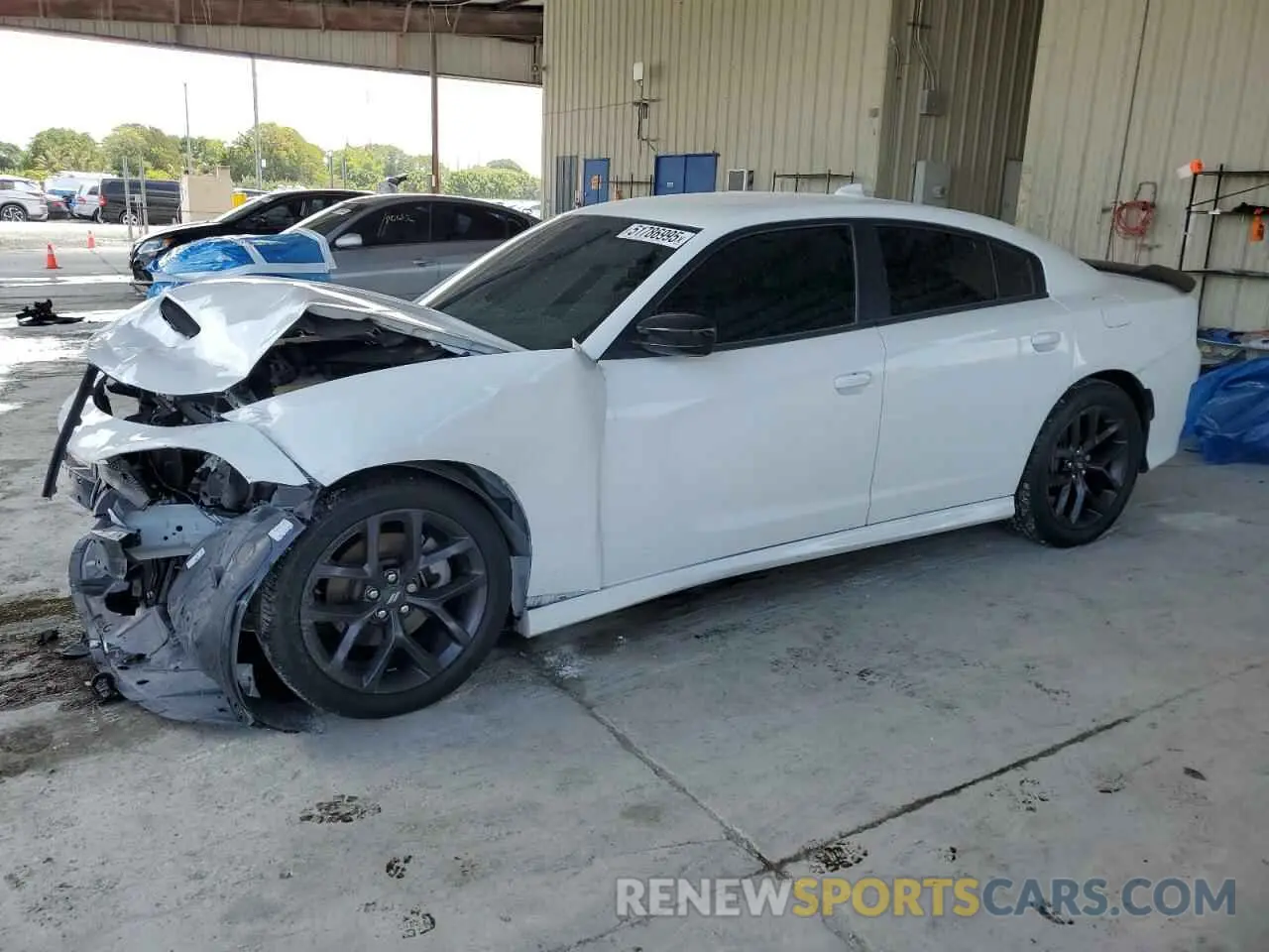 1 Photograph of a damaged car 2C3CDXCT7MH622116 DODGE CHARGER 2021