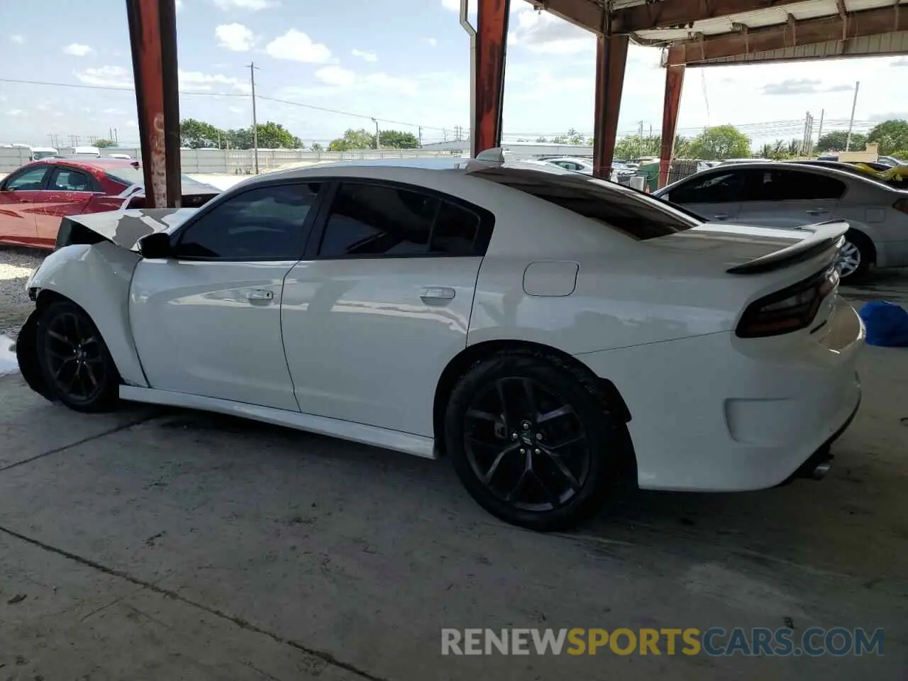 2 Photograph of a damaged car 2C3CDXCT7MH622116 DODGE CHARGER 2021