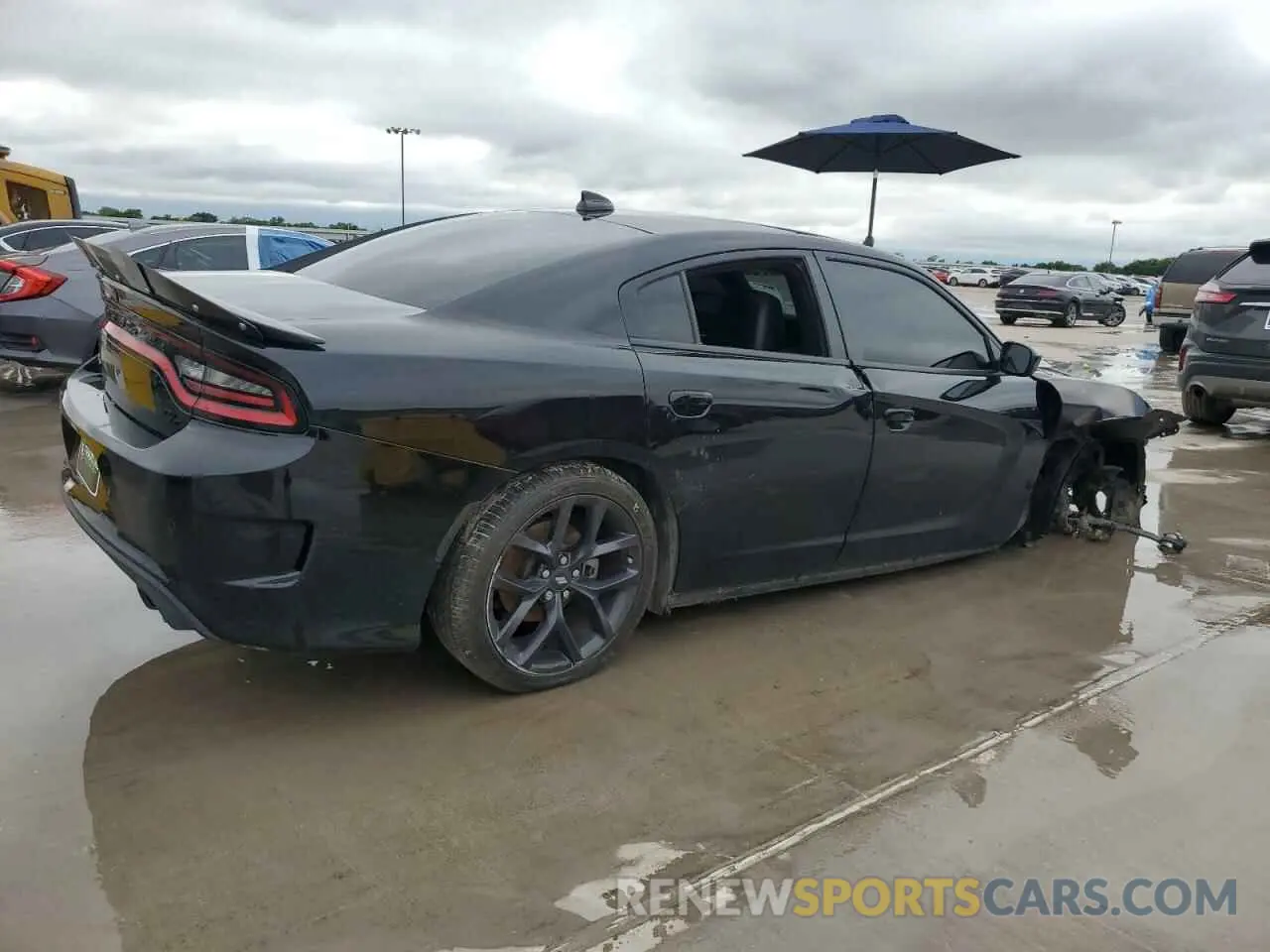 3 Photograph of a damaged car 2C3CDXCT7MH633360 DODGE CHARGER 2021