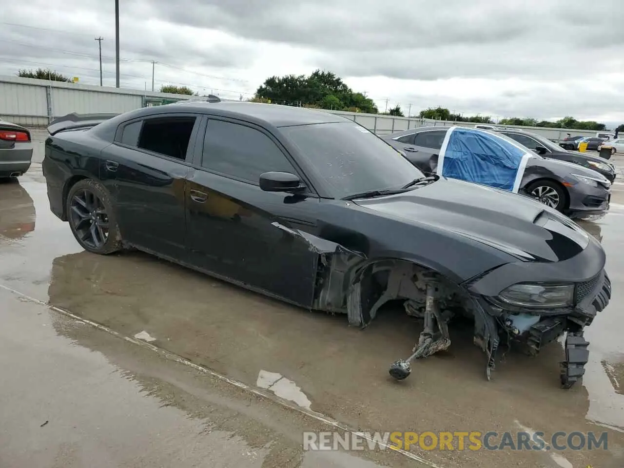 4 Photograph of a damaged car 2C3CDXCT7MH633360 DODGE CHARGER 2021