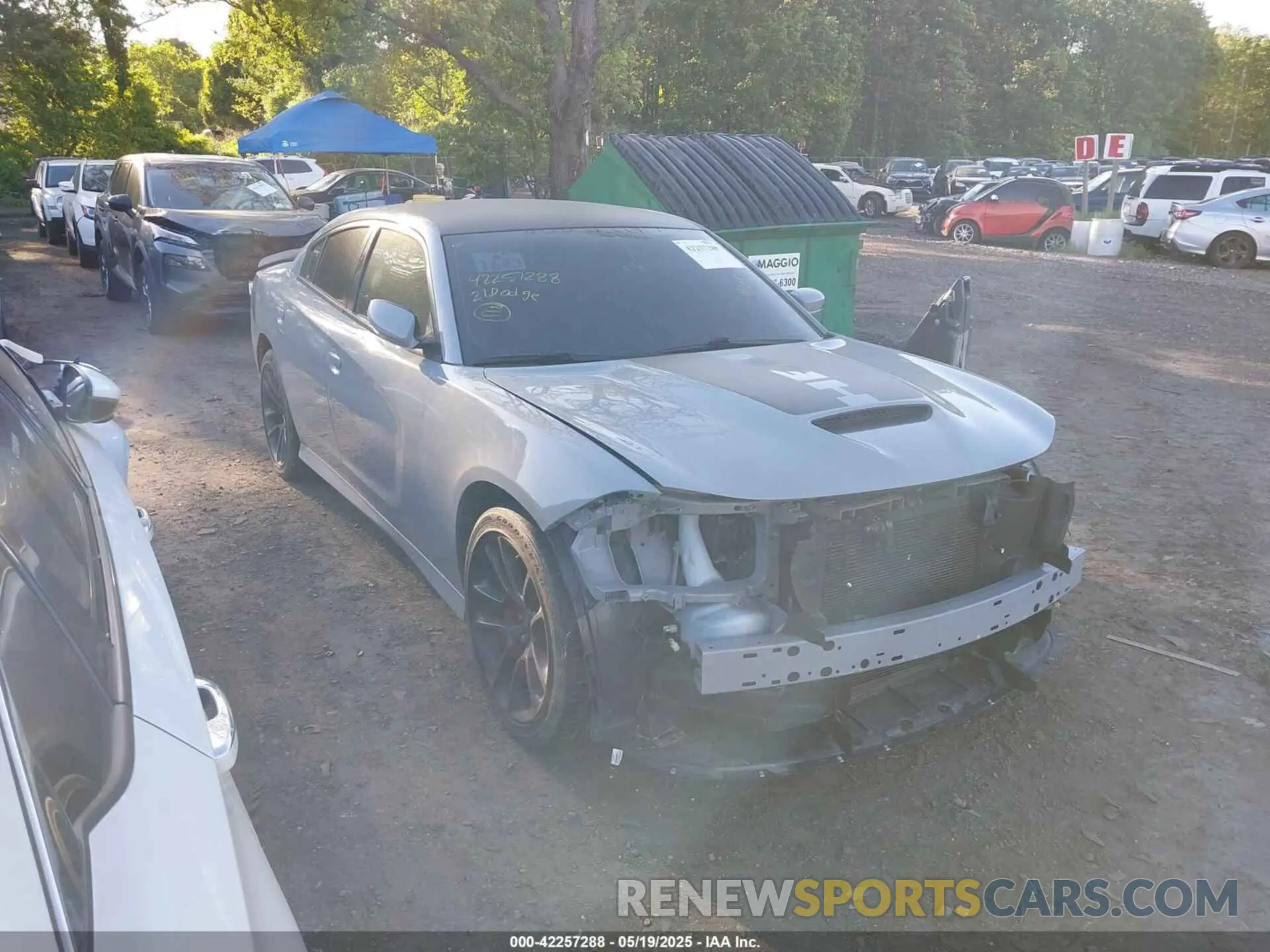 1 Photograph of a damaged car 2C3CDXCT8MH594715 DODGE CHARGER 2021