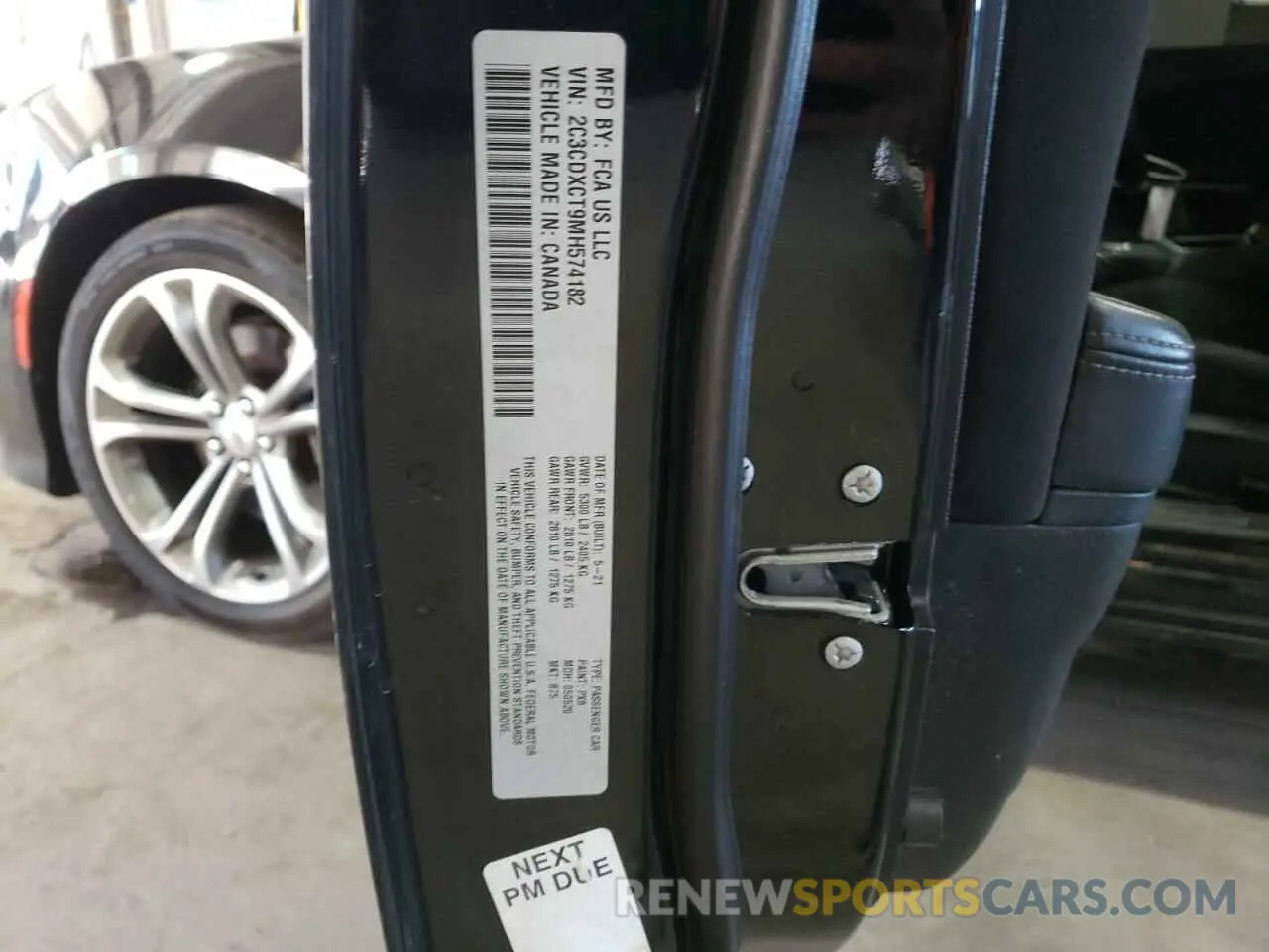 13 Photograph of a damaged car 2C3CDXCT9MH574182 DODGE CHARGER 2021