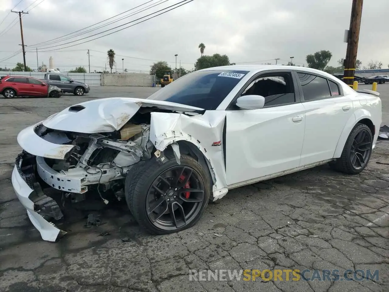 1 Photograph of a damaged car 2C3CDXGJ1MH516530 DODGE CHARGER 2021
