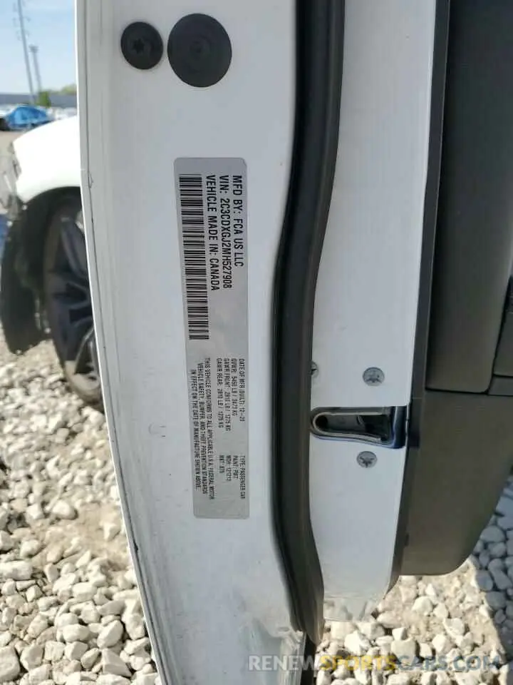 13 Photograph of a damaged car 2C3CDXGJ2MH527908 DODGE CHARGER 2021